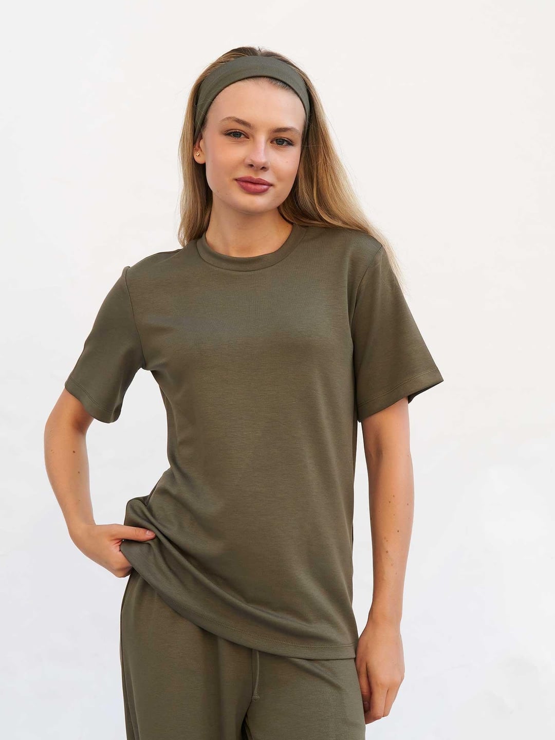 Bisiklet Yaka Oversize T-shirt - Lefon - by Peralane - photo 5