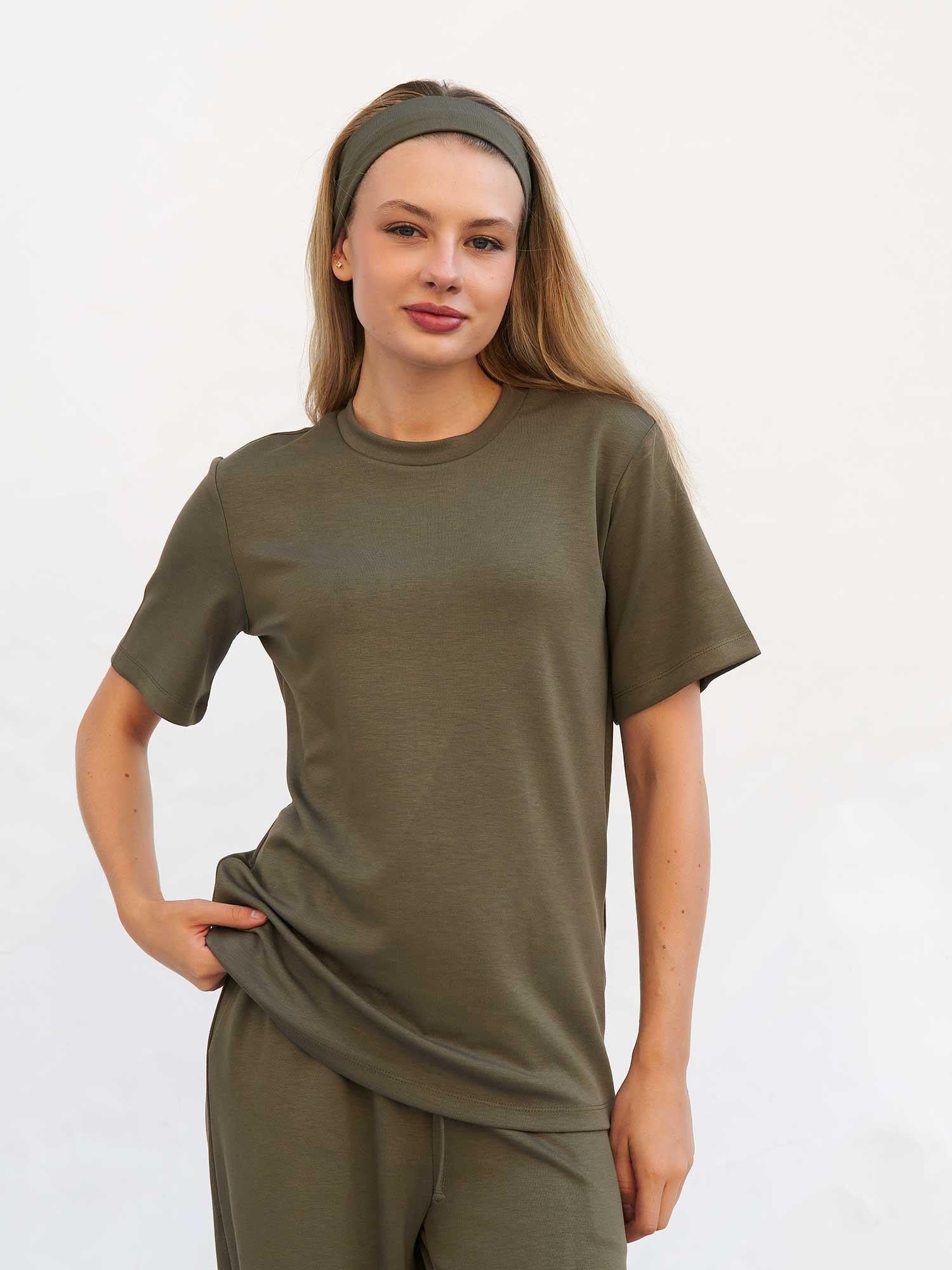 Bisiklet Yaka Oversize T-shirt - Lefon - by Peralane - photo 5