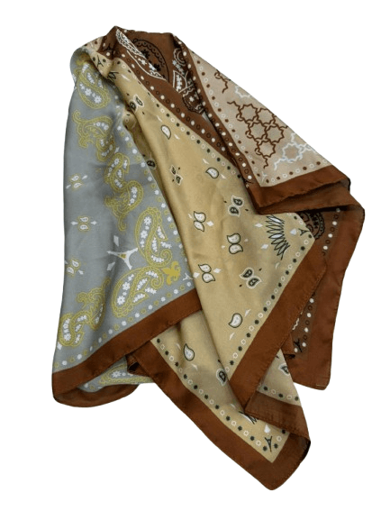 Patchwork Print Square Scarf 70x70 cm - Nesvay - by Peralane - photo 3