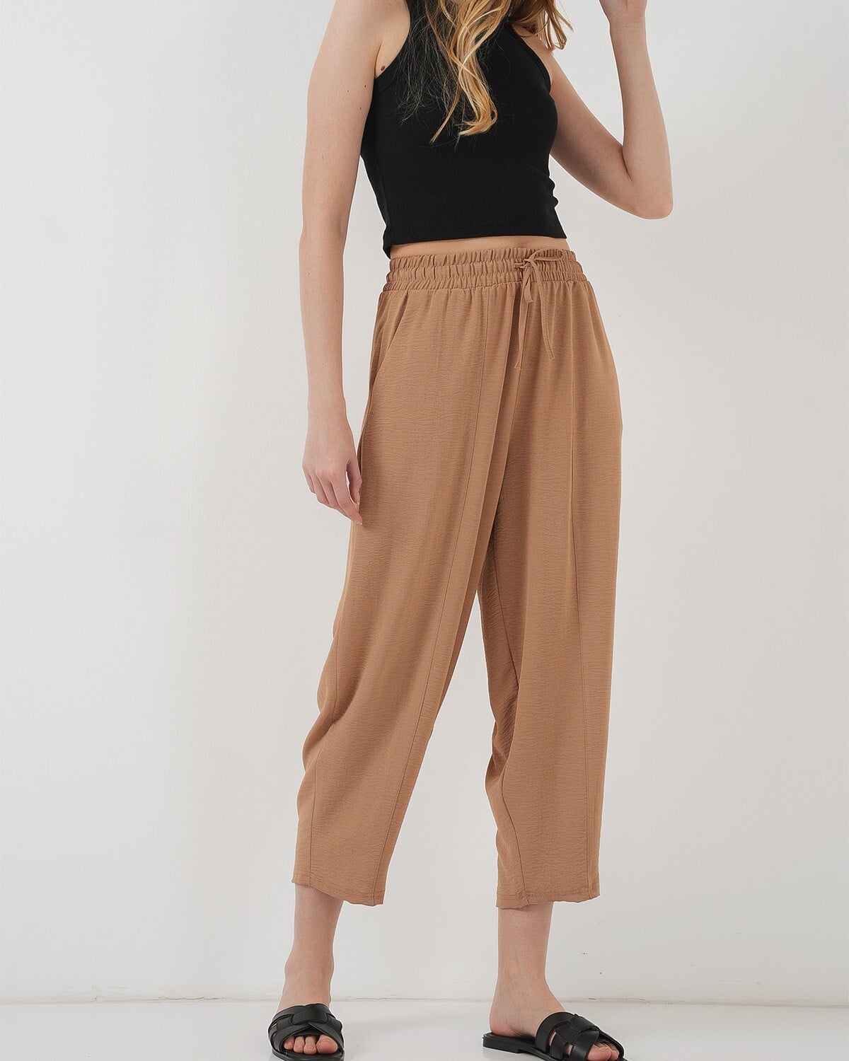 Woven Salvar Trousers - Camel - Bigdart - by Peralane - photo 3