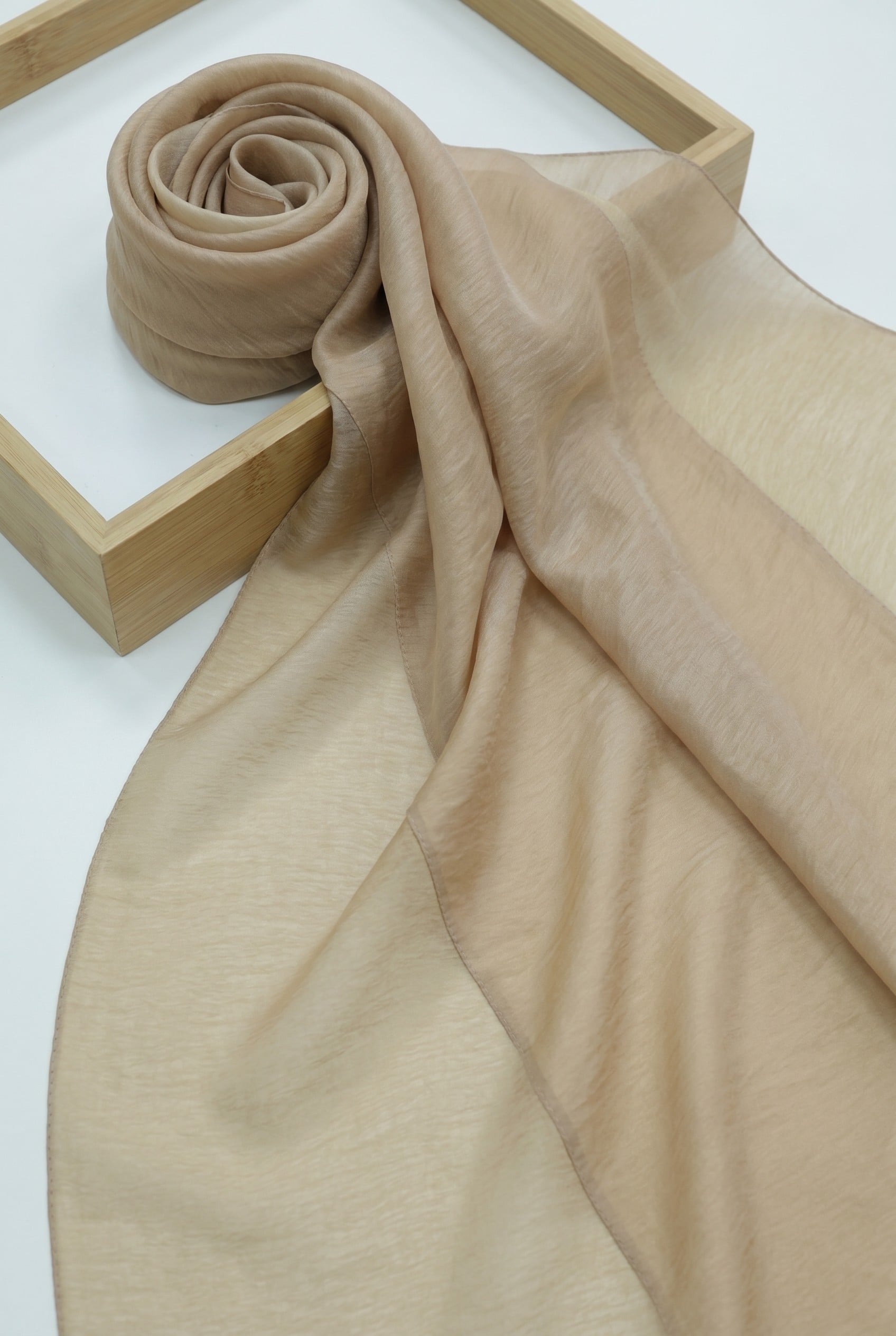 Sequin Voile Shawl - Cinnamon - Podyumplus - by Peralane