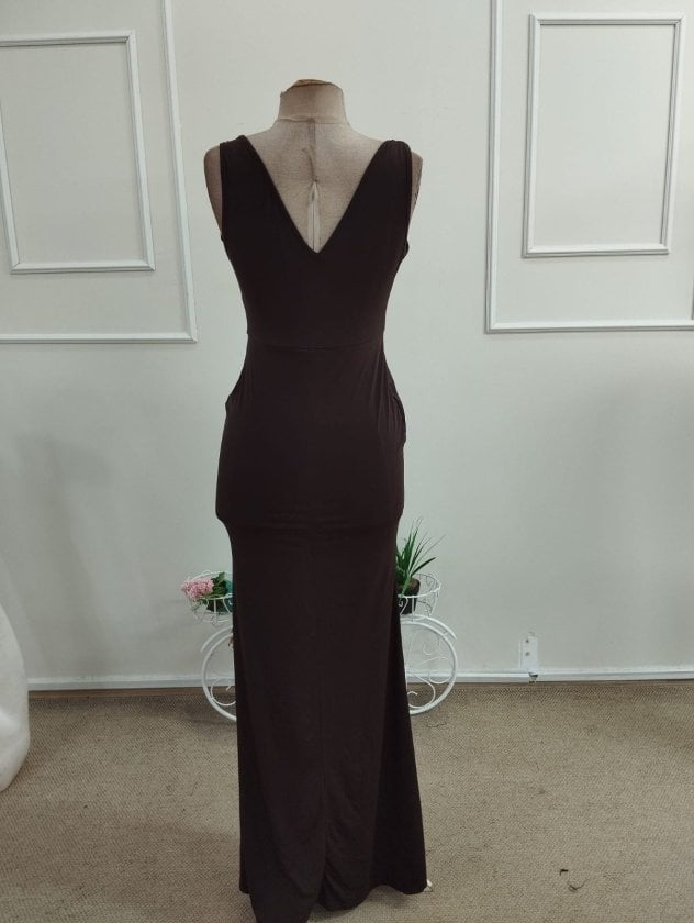 Women's Sleeveless Cowl Neck Long Fishtail Dress - Janes - by Peralane - photo 6