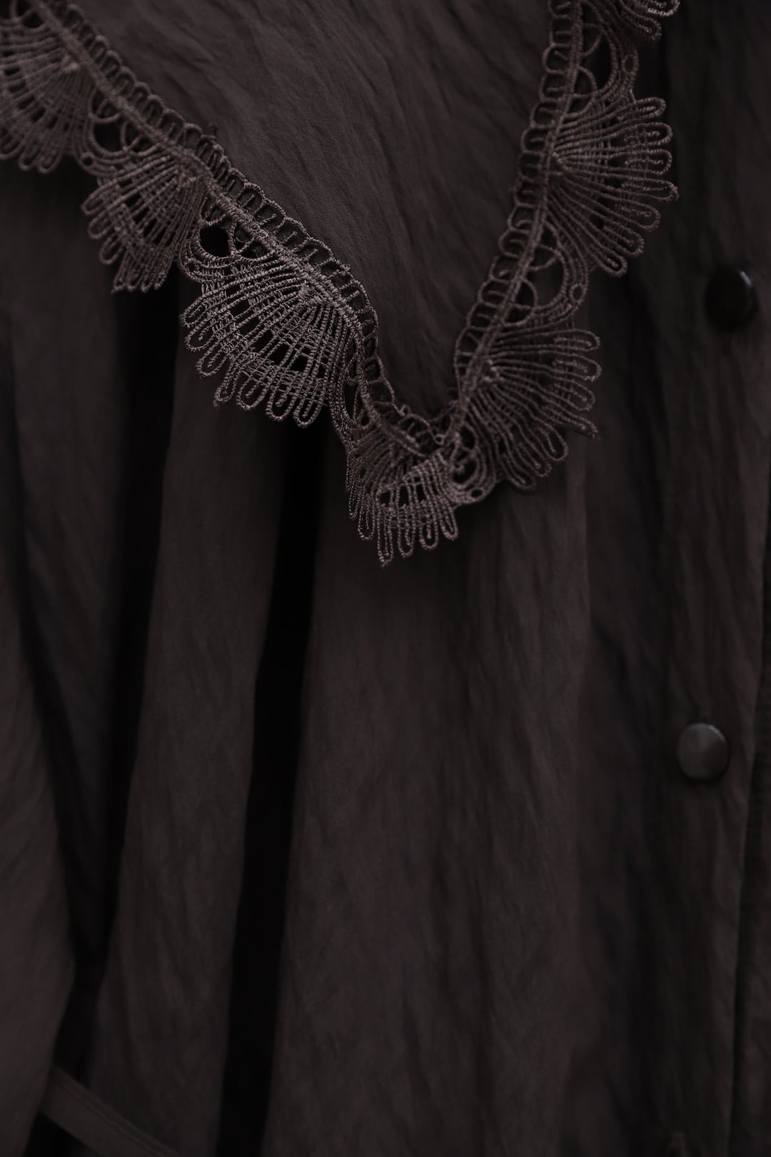 Baby Collar Scalloped Tie Waist Modal Tunic - Plum - Podyumplus - by Peralane - photo 5