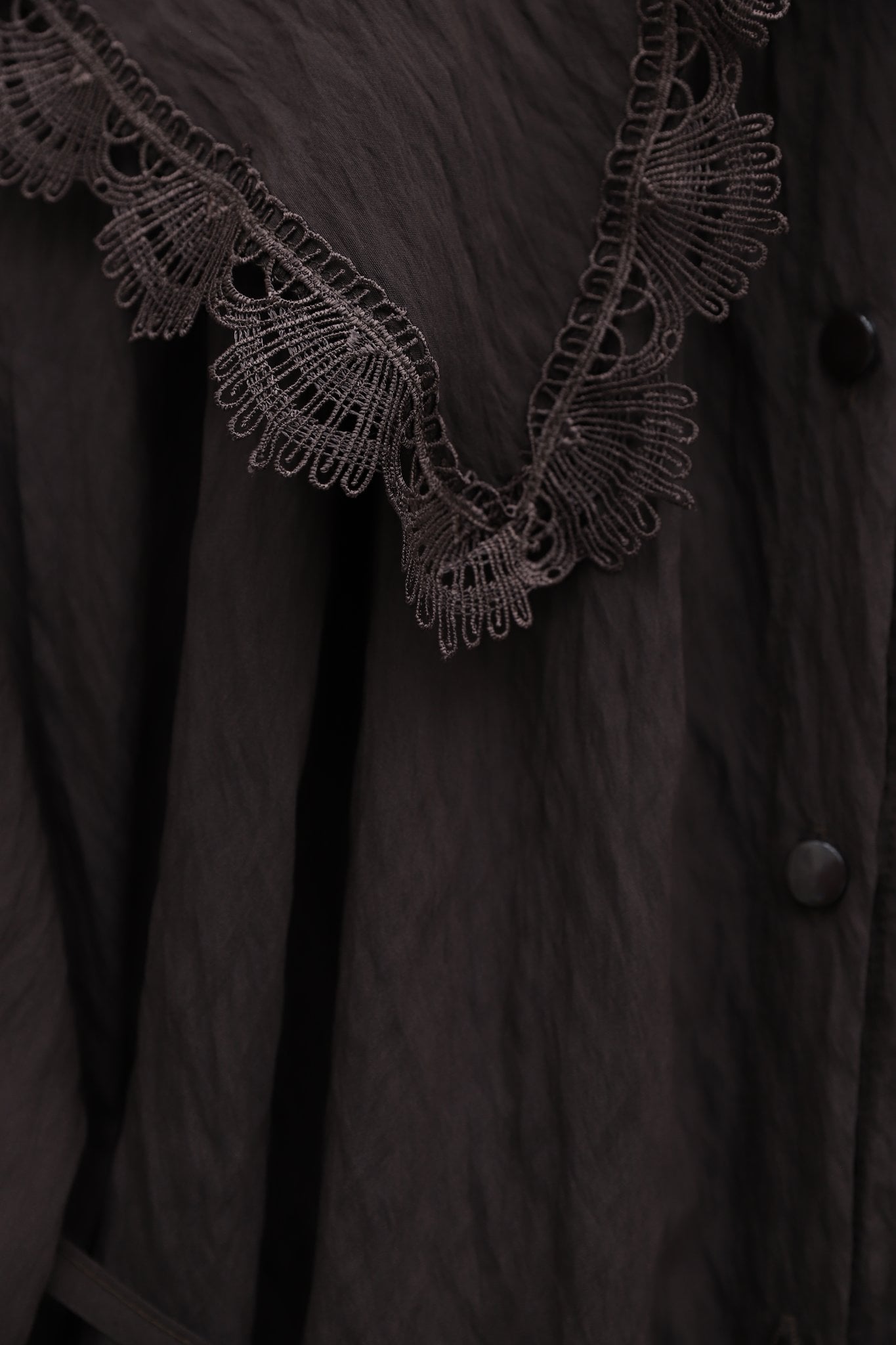 Baby Collar Scalloped Tie Waist Modal Tunic - Plum - Podyumplus - by Peralane - photo 5