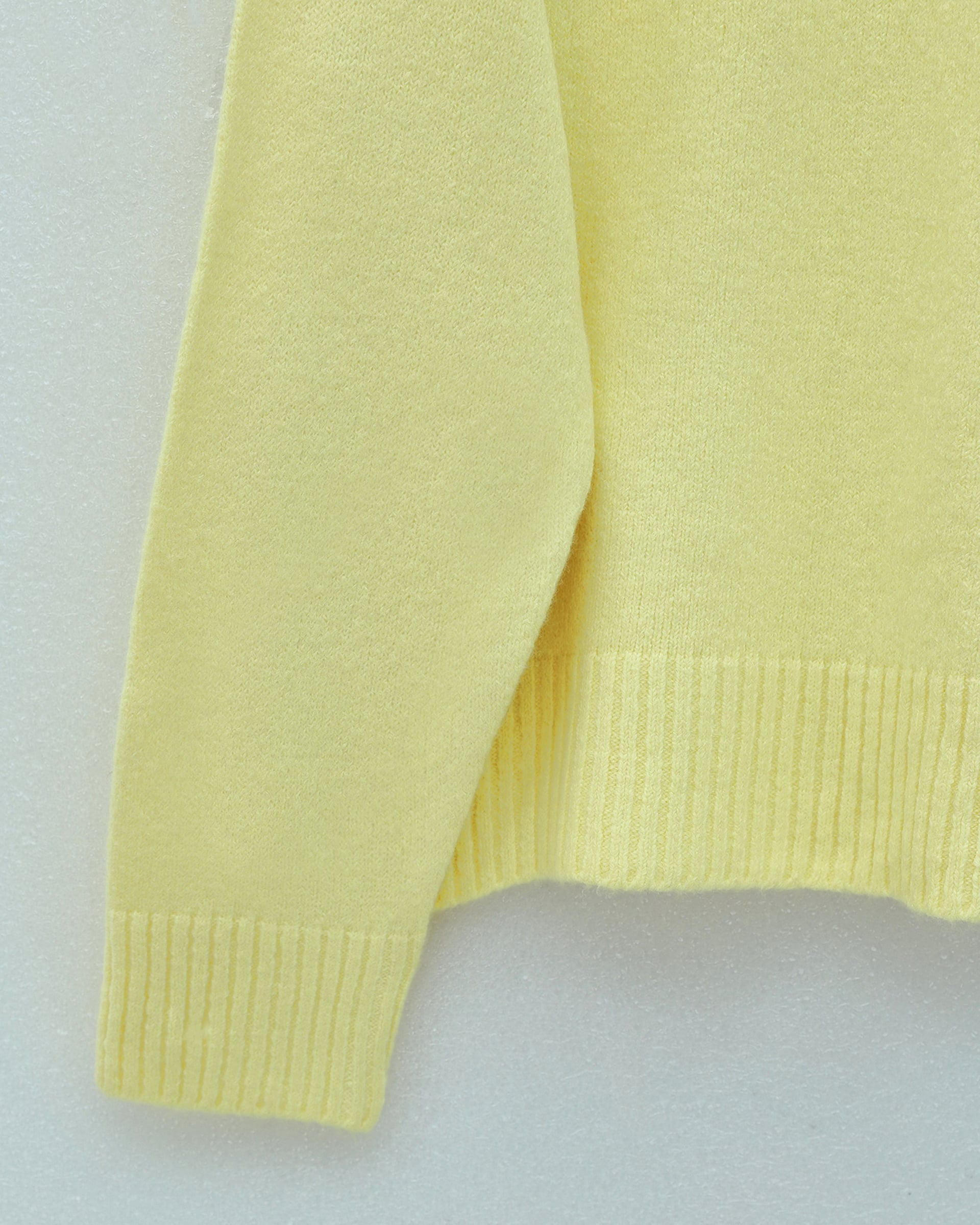 Half-Collar Relaxed Knit Sweater - Yellow - Podyumplus - by Peralane - photo 6