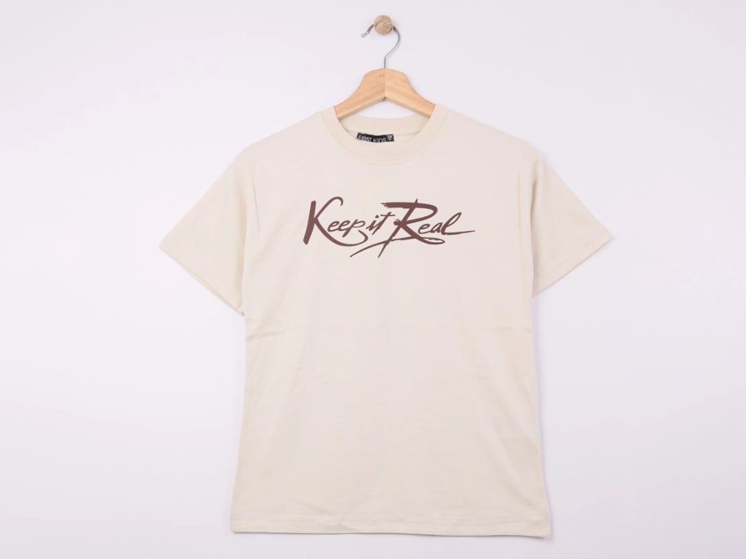 Boys' Keep Print T-Shirt in Beige (Pack of 4) - First Kids - by Peralane