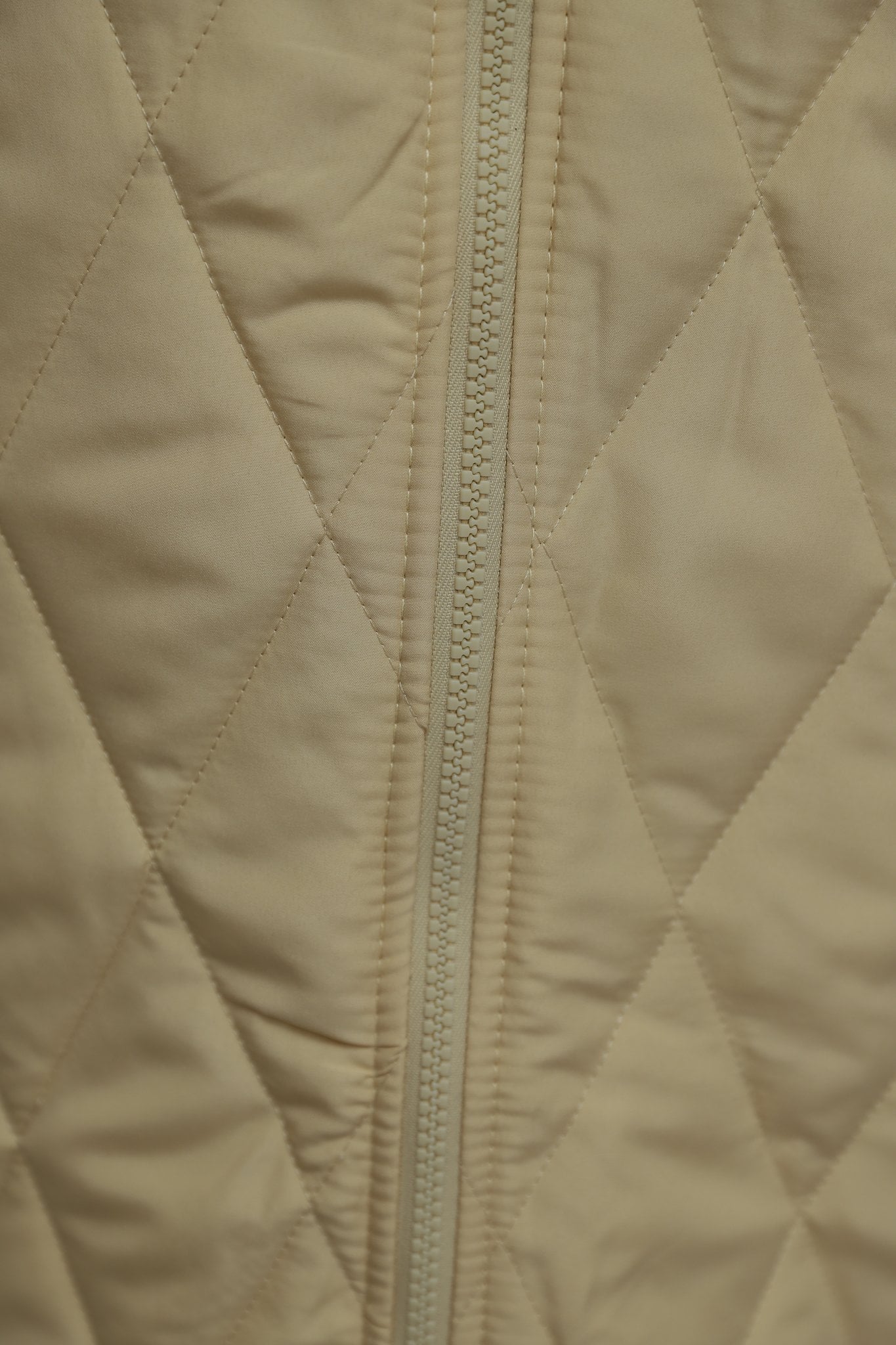 Women's Hooded Quilted Longline Jacket in Beige - Podyumplus - by Peralane - photo 9