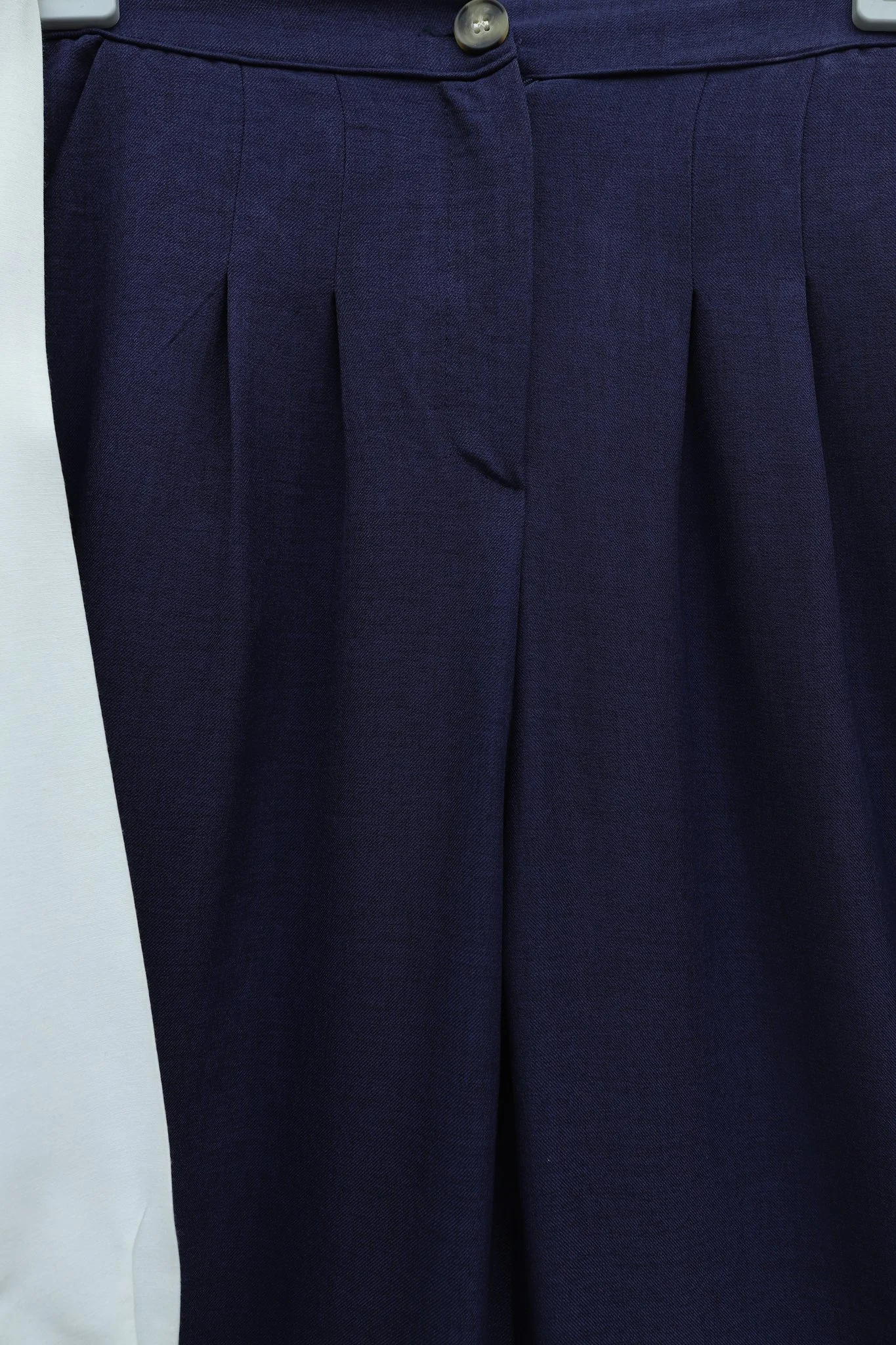 Navy Blue Front-Tie Vest and Wide-Leg Trouser Two-Piece Set - Podyumplus - by Peralane - photo 8