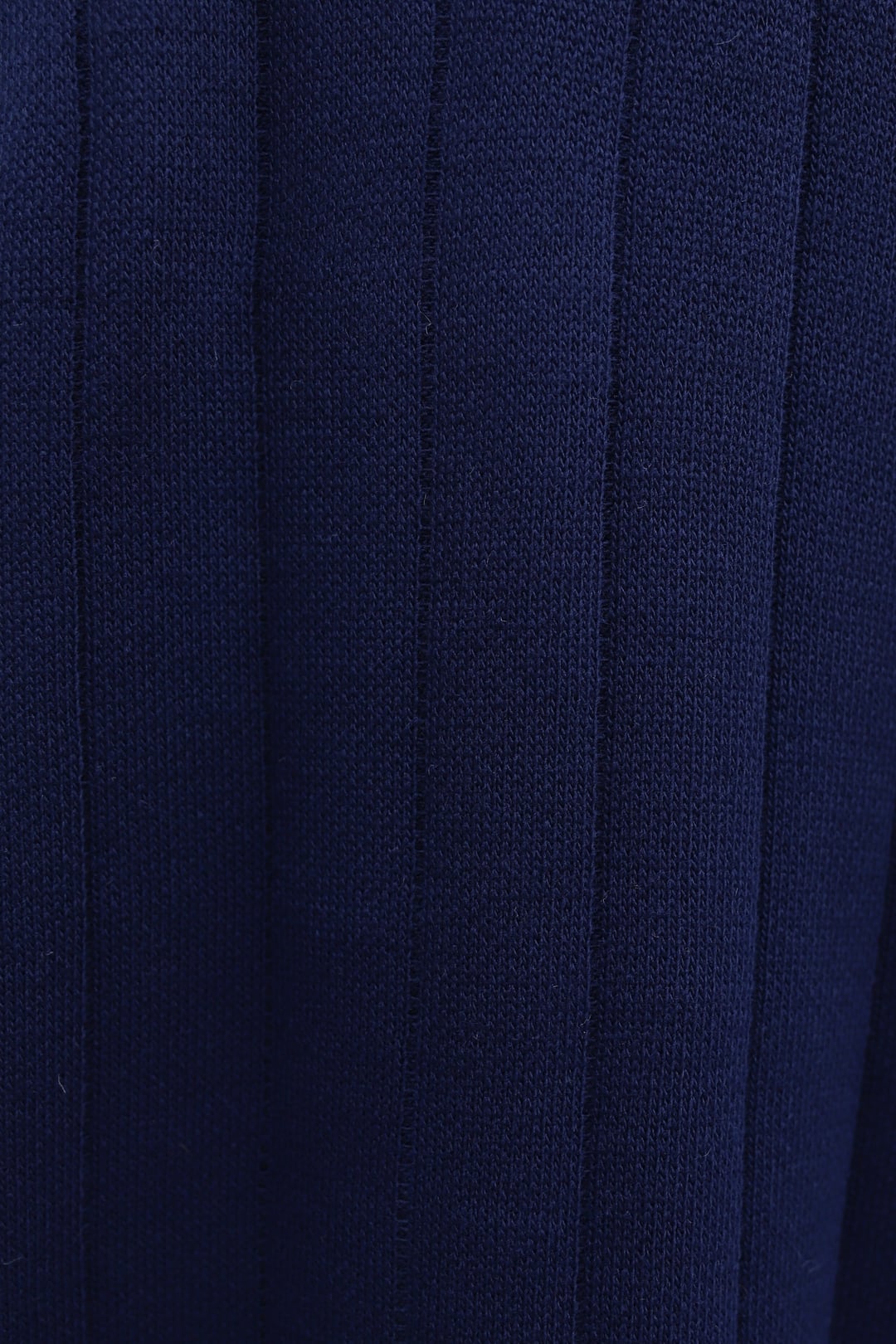 Navy Blue Ruffled Collar and Hem Button Detail Knit Dress - Podyumplus - by Peralane - photo 6