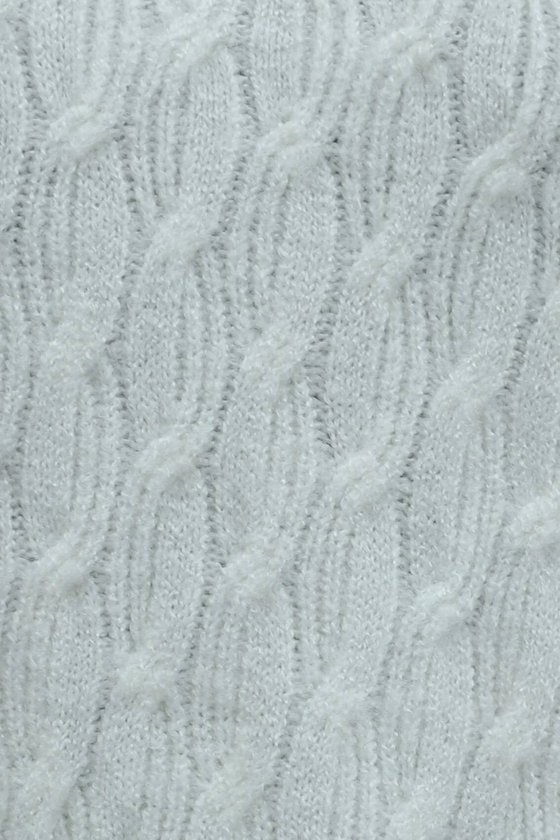Chain Patterned Bicycle Neck Loose Knit Tunic - White - Podyumplus - by Peralane - photo 6