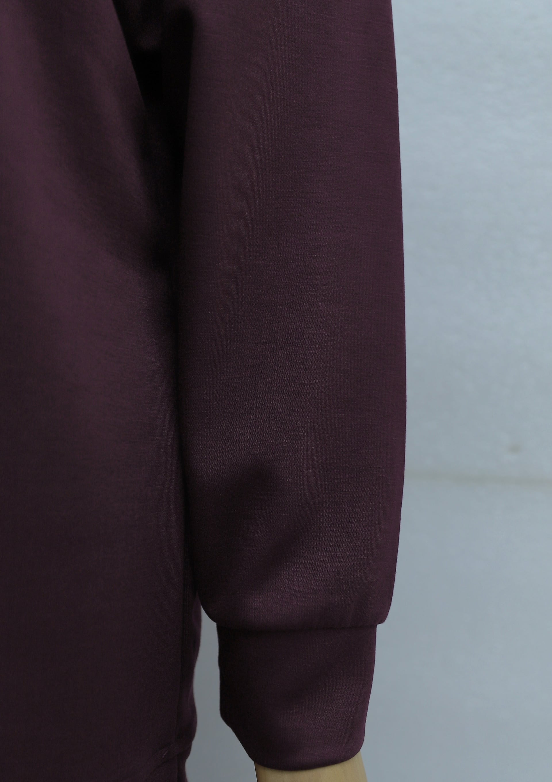 Side Slit Front Tie Lounge Set with Wide-Leg Pants - Plum - Podyumplus - by Peralane - photo 4