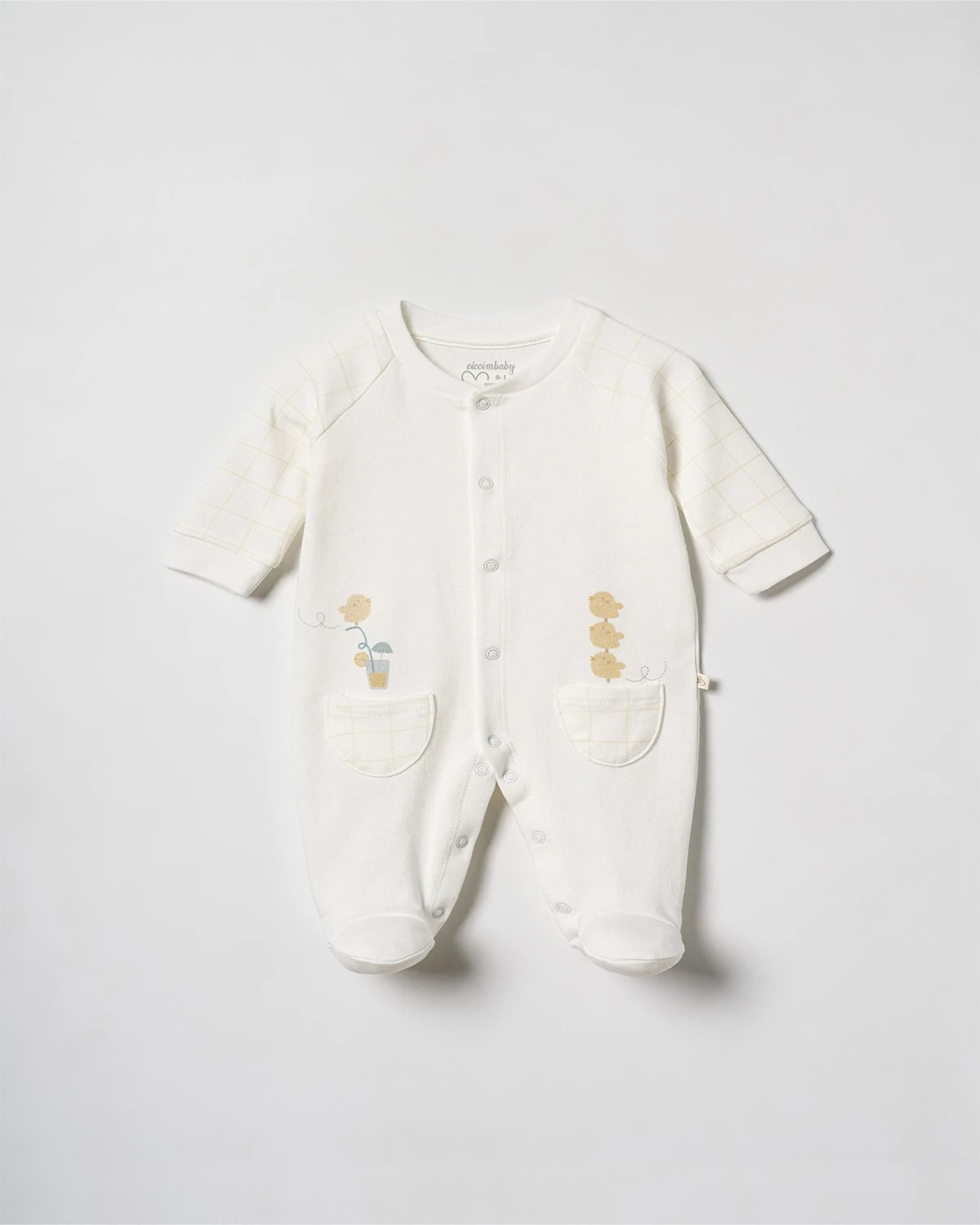 Pocketed Printed Sleepsuit - 5354 - Ciccimbaby - by Peralane