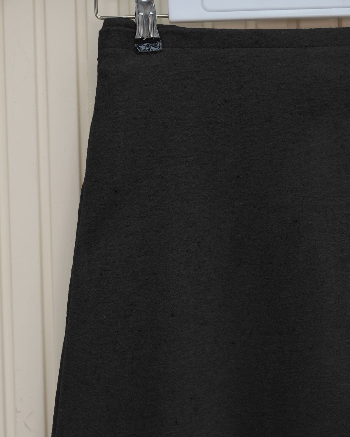 Black Elasticated Waist Bonded Jersey Midi Skirt - Podyumplus - by Peralane - photo 3