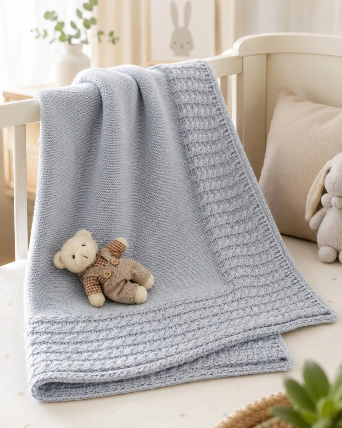Knitted Baby Blanket - 1121 - Has Bereket - by Peralane