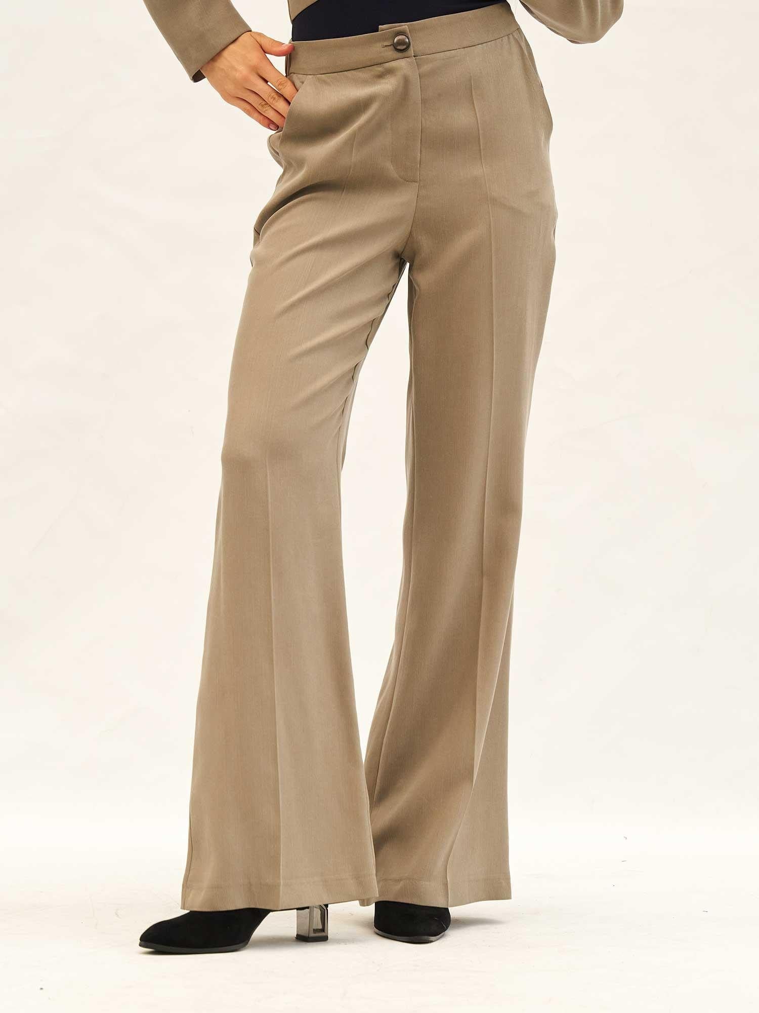 Buttoned Jacket and Wide-Leg Trousers Suit Set - Lefon - by Peralane - photo 6