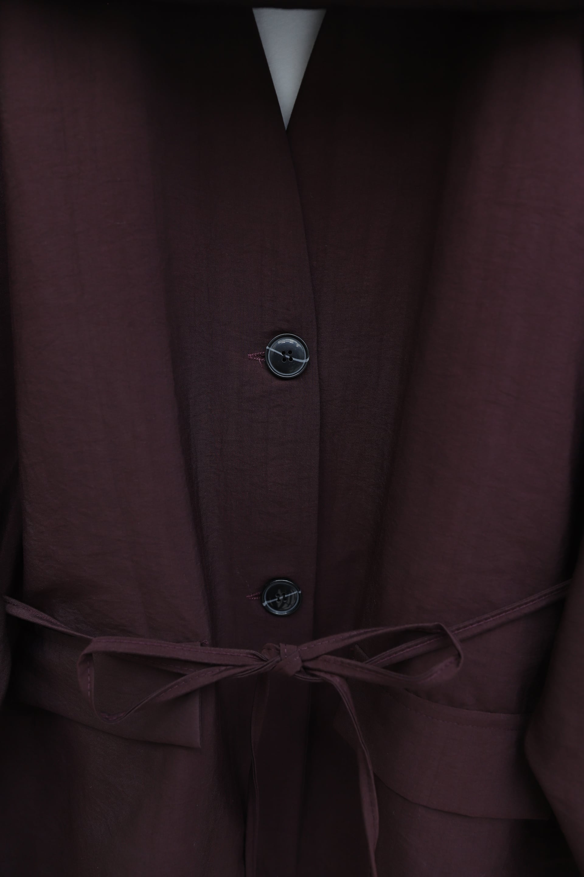 Cape Detail V-Neck Lace-Up Parachute Modest Set - Plum - Podyumplus - by Peralane - photo 10