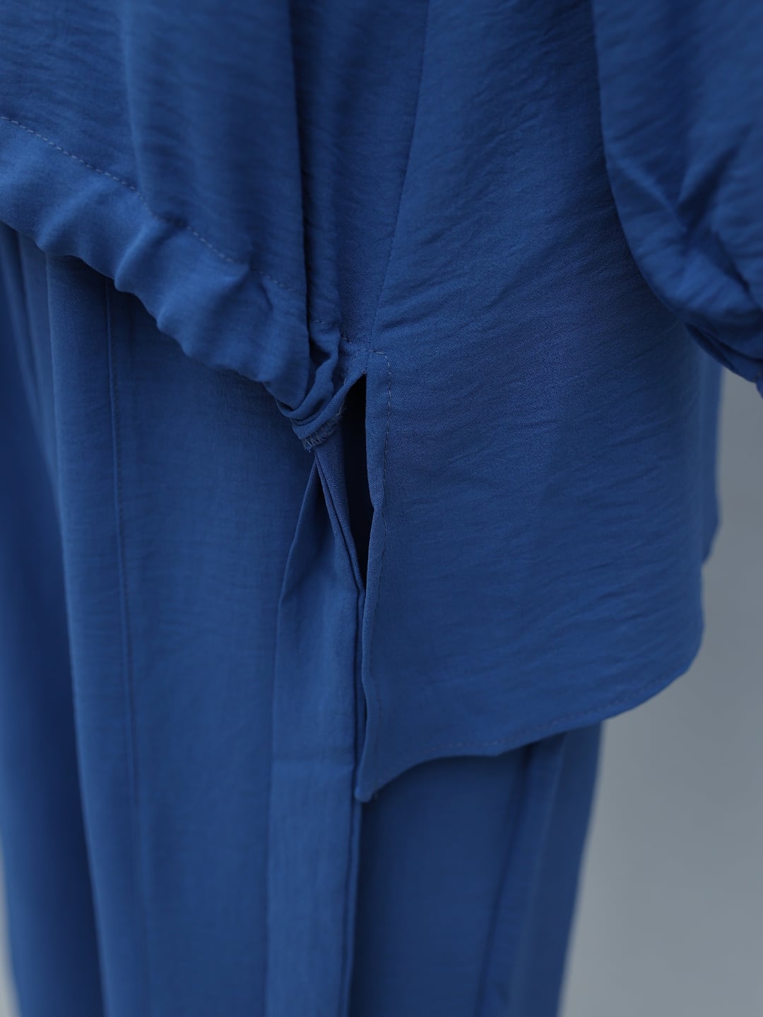 Indigo Drawstring Front Two-Piece Modest Set with Top and Trousers - Podyumplus - by Peralane - photo 7