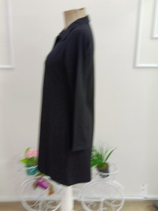 Women's Long-Sleeved Collared Short Modal Dress - Janes - by Peralane - photo 6