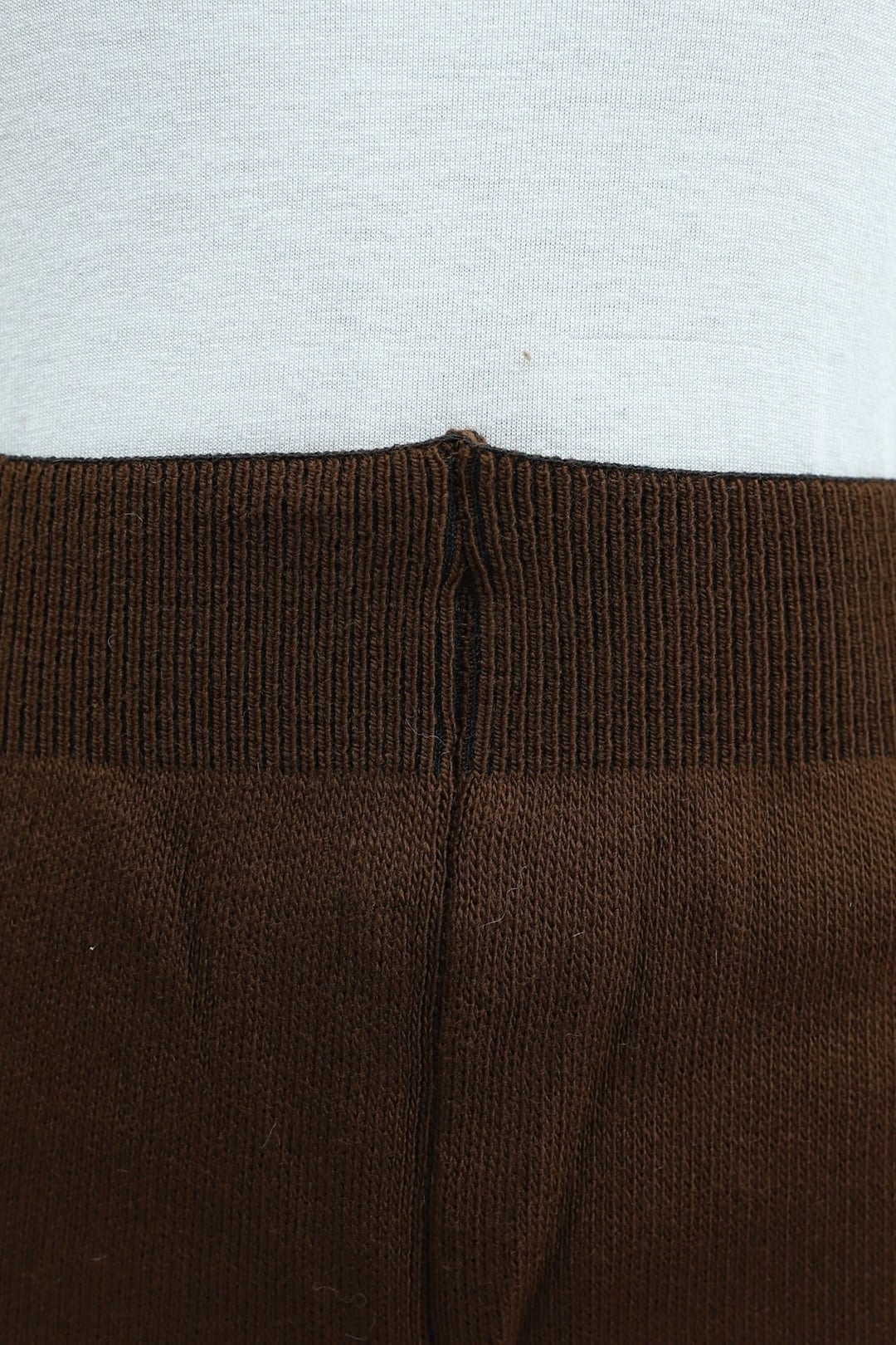 Ribbed Trim Two-Piece Knit Lounge Set - Brown - Podyumplus - by Peralane - photo 7