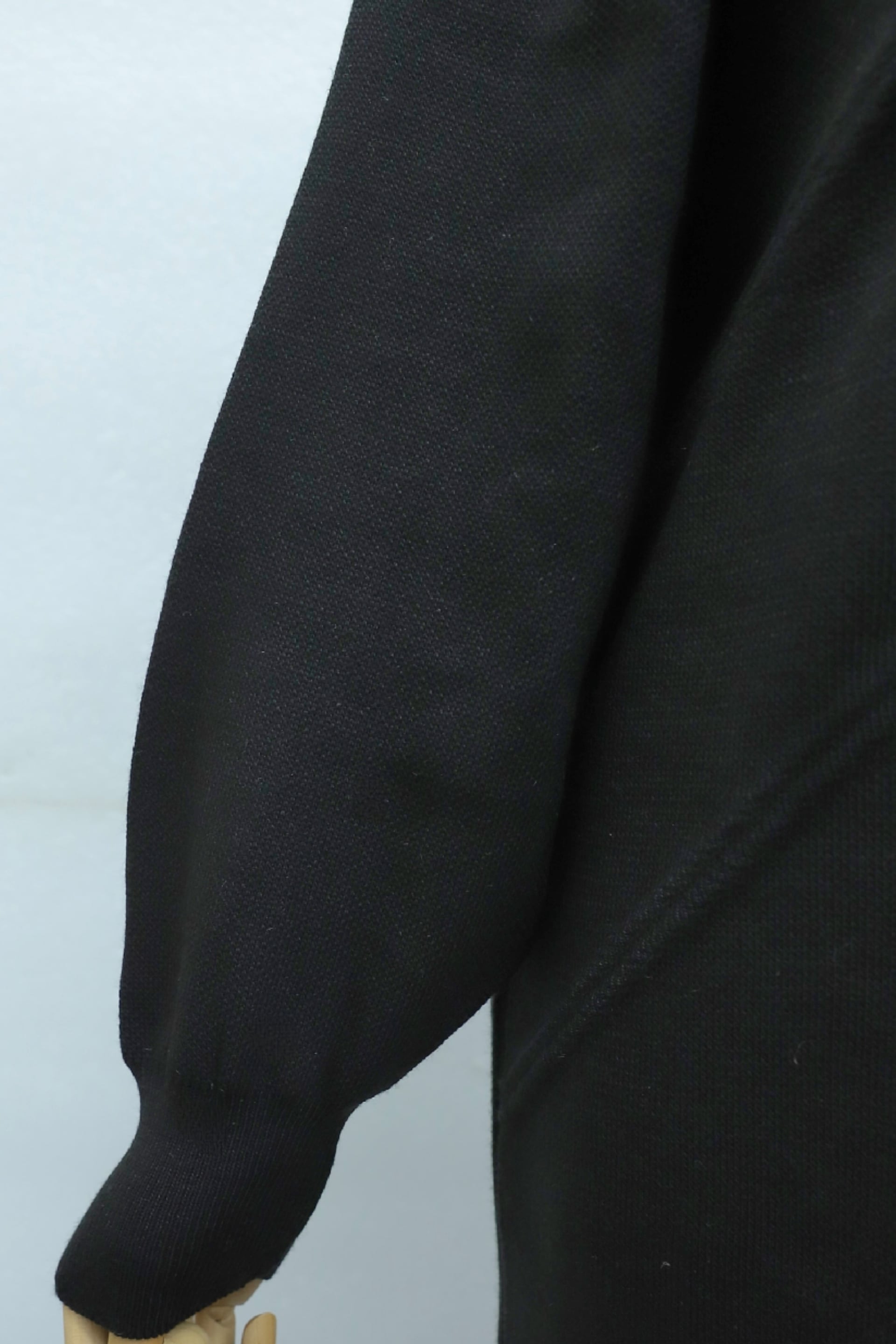 Black Embellished Patterned Knit Dress with Balloon Sleeves - Podyumplus - by Peralane - photo 6