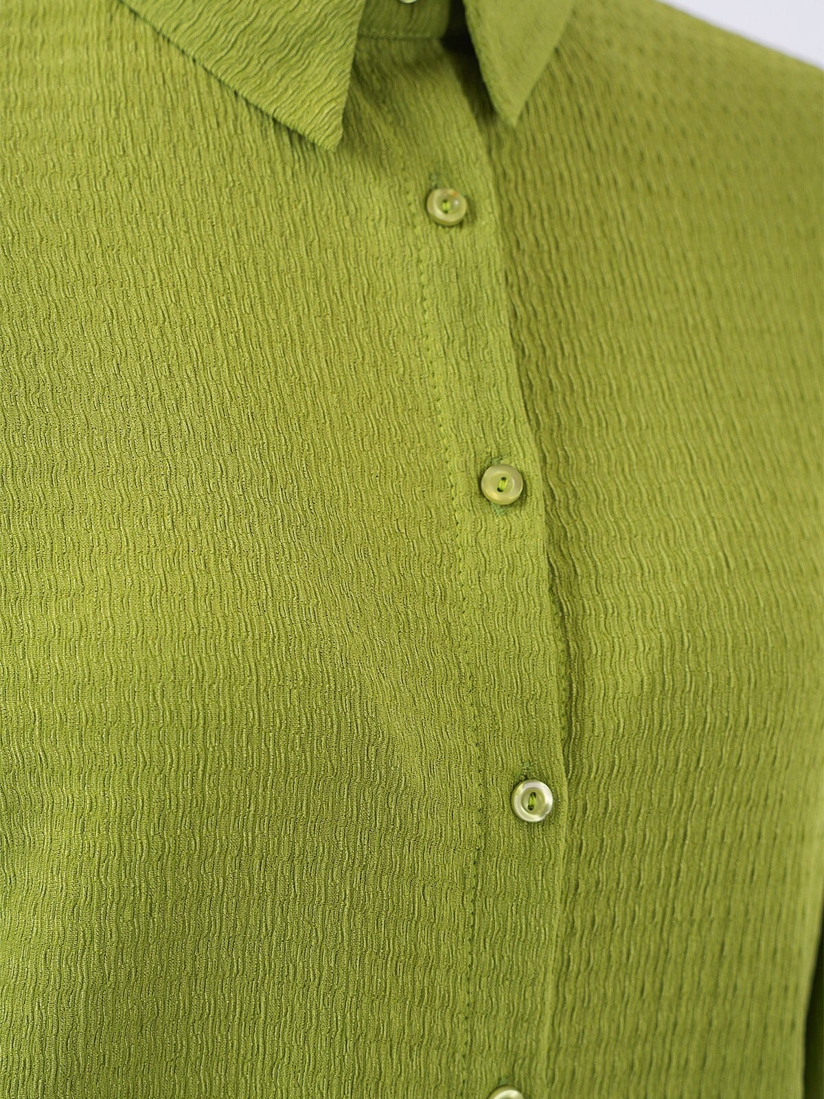 Women's Knit Modest Co-ord Set in Lime Green - Long-Sleeved Shirt and Wide-Leg Trousers - Bigdart - by Peralane - photo 7