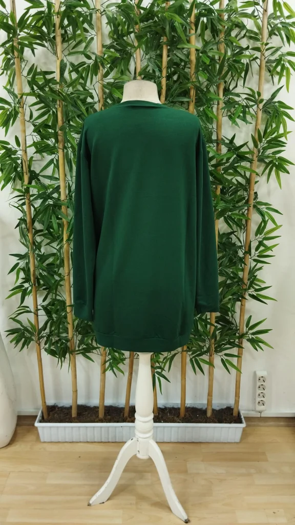 Women's Long Sleeve Crew Neck Short Viscose Two-Thread Dress - Janes - by Peralane - photo 5