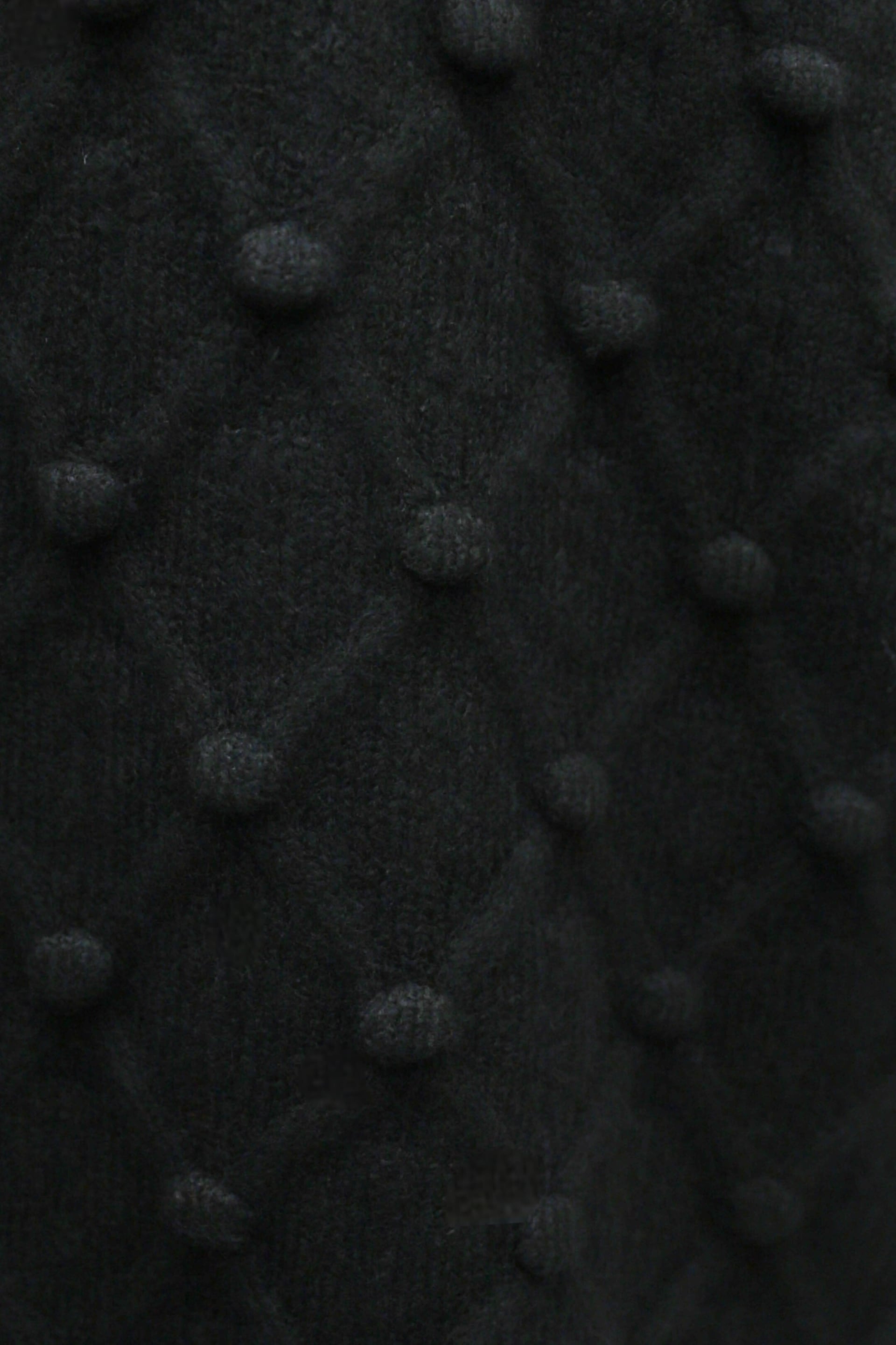 Women's Black Knitted Cardigan with Raised Bobble Details and Button Fastening - Podyumplus - by Peralane - photo 6