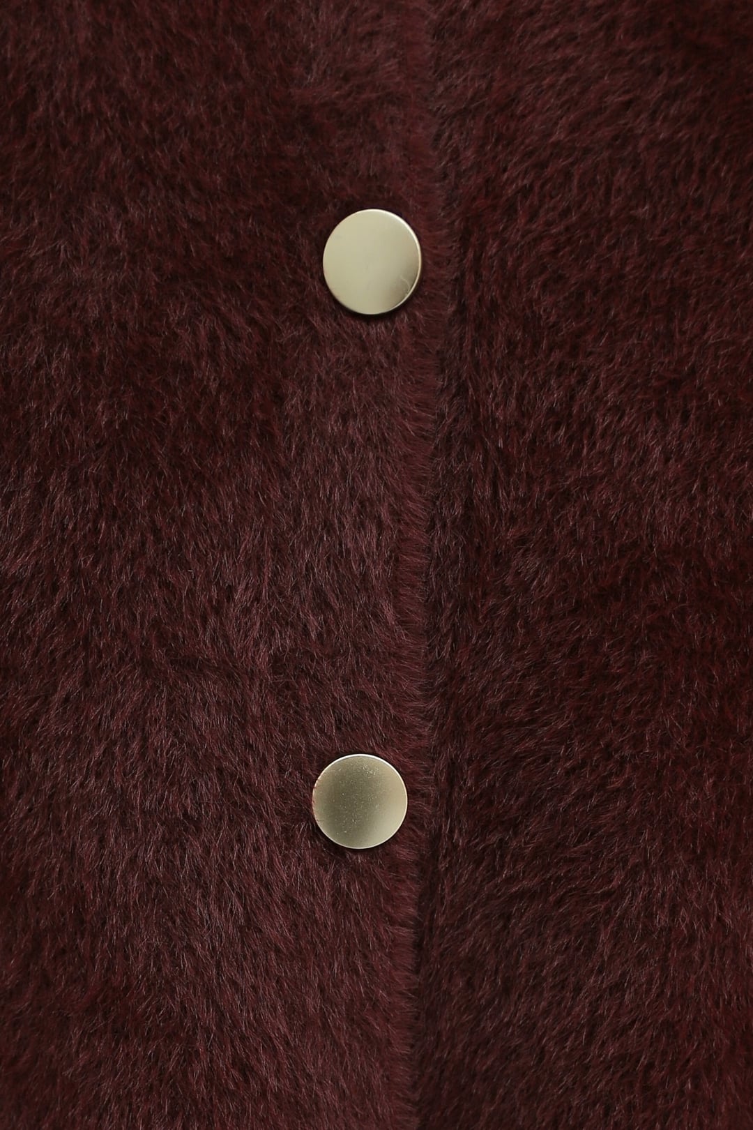 Hooded Double Pocket Button Front Fuzzy Cardigan - Burgundy - Podyumplus - by Peralane - photo 6