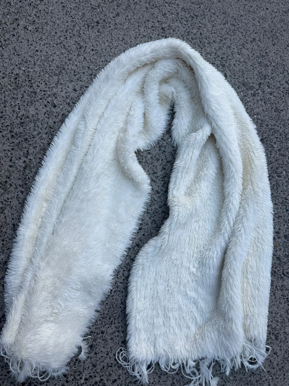 Ecru Fringed Knit Shawl Scarf 50x180 cm - Nesvay - by Peralane - photo 3