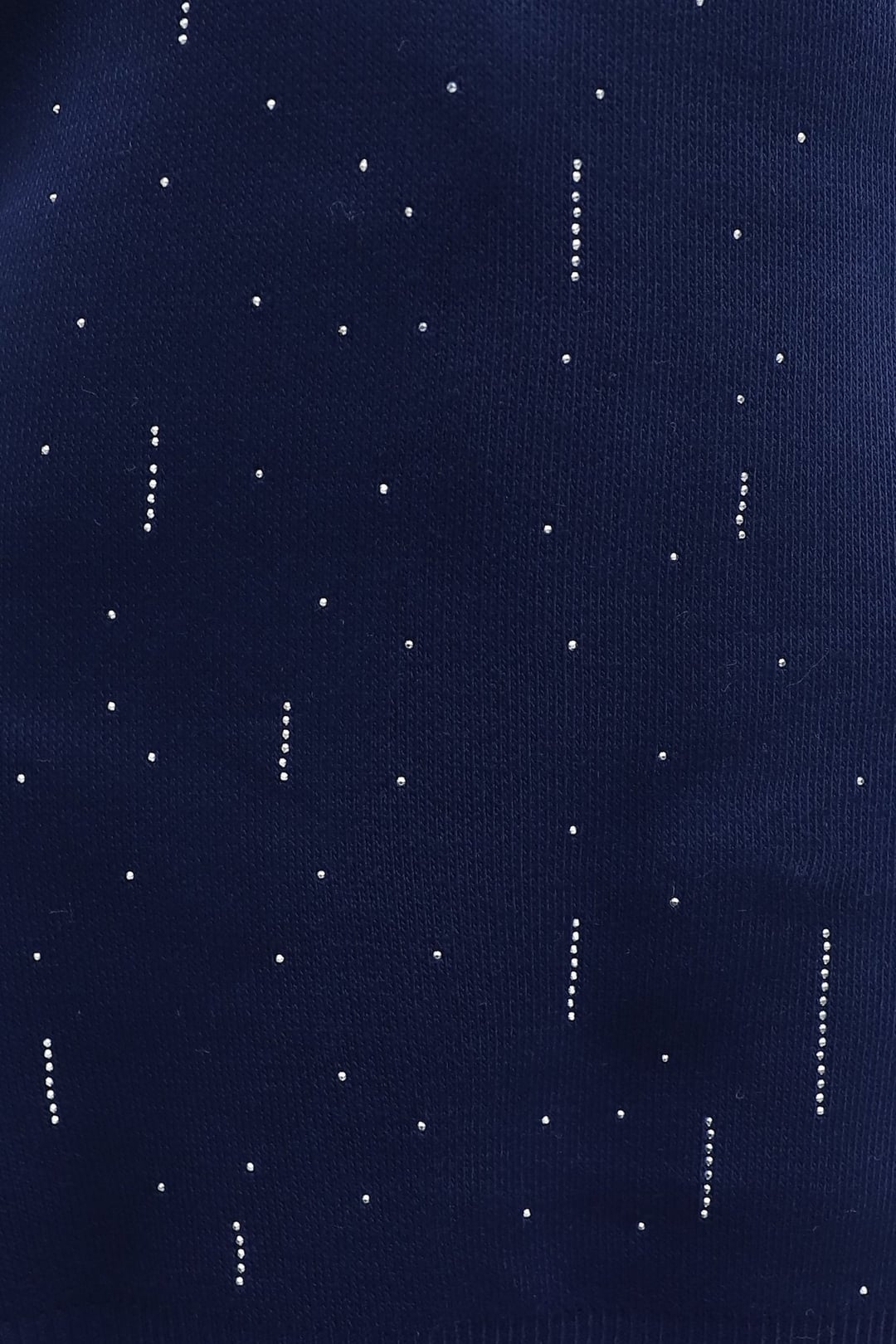 Navy Rhinestone Embellished Knit Co-ord Set with Side Slits - Podyumplus - by Peralane - photo 8