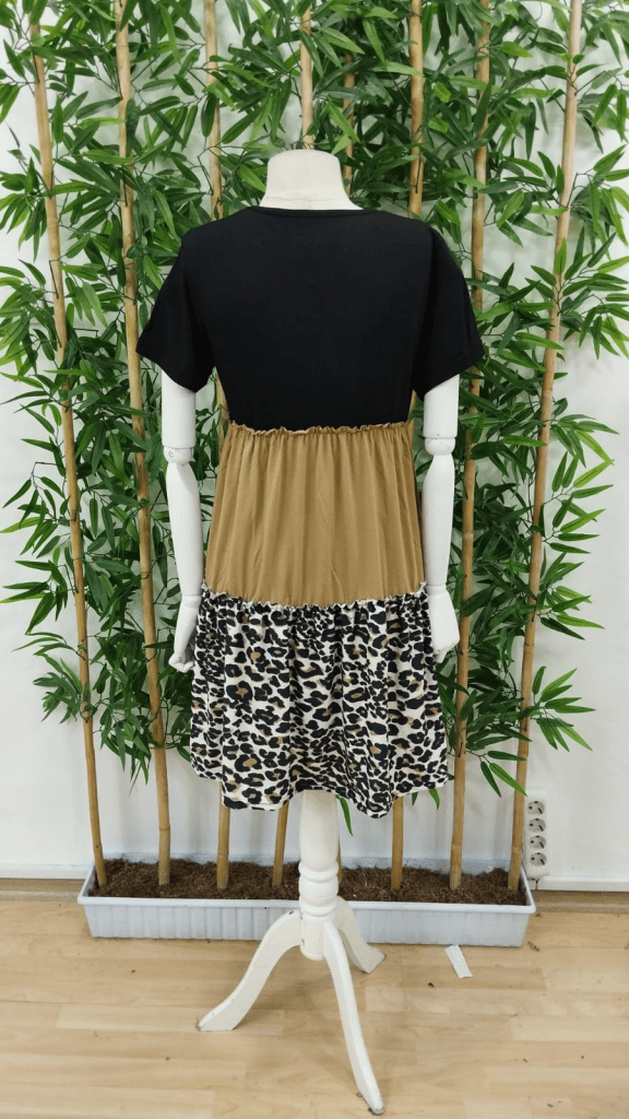 Women's Leopard Detail Three-Piece Viscose Dress - Janes - by Peralane - photo 9