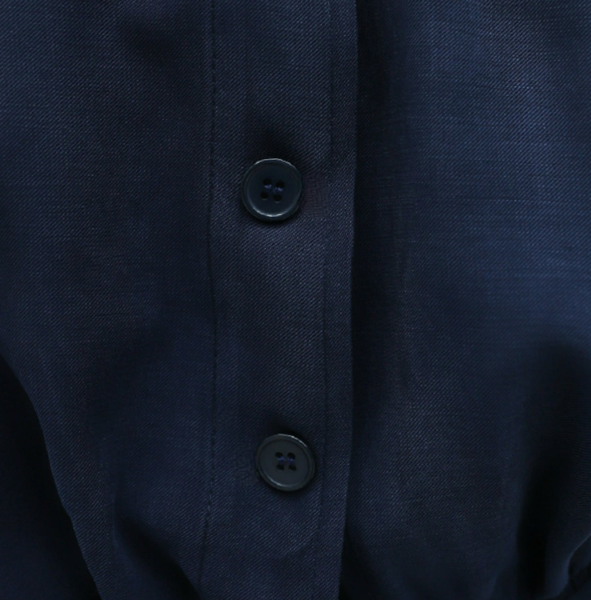 Navy Diagonal Blouse with High Collar and Elasticated Waist and Cuffs - Podyumplus - by Peralane - photo 6