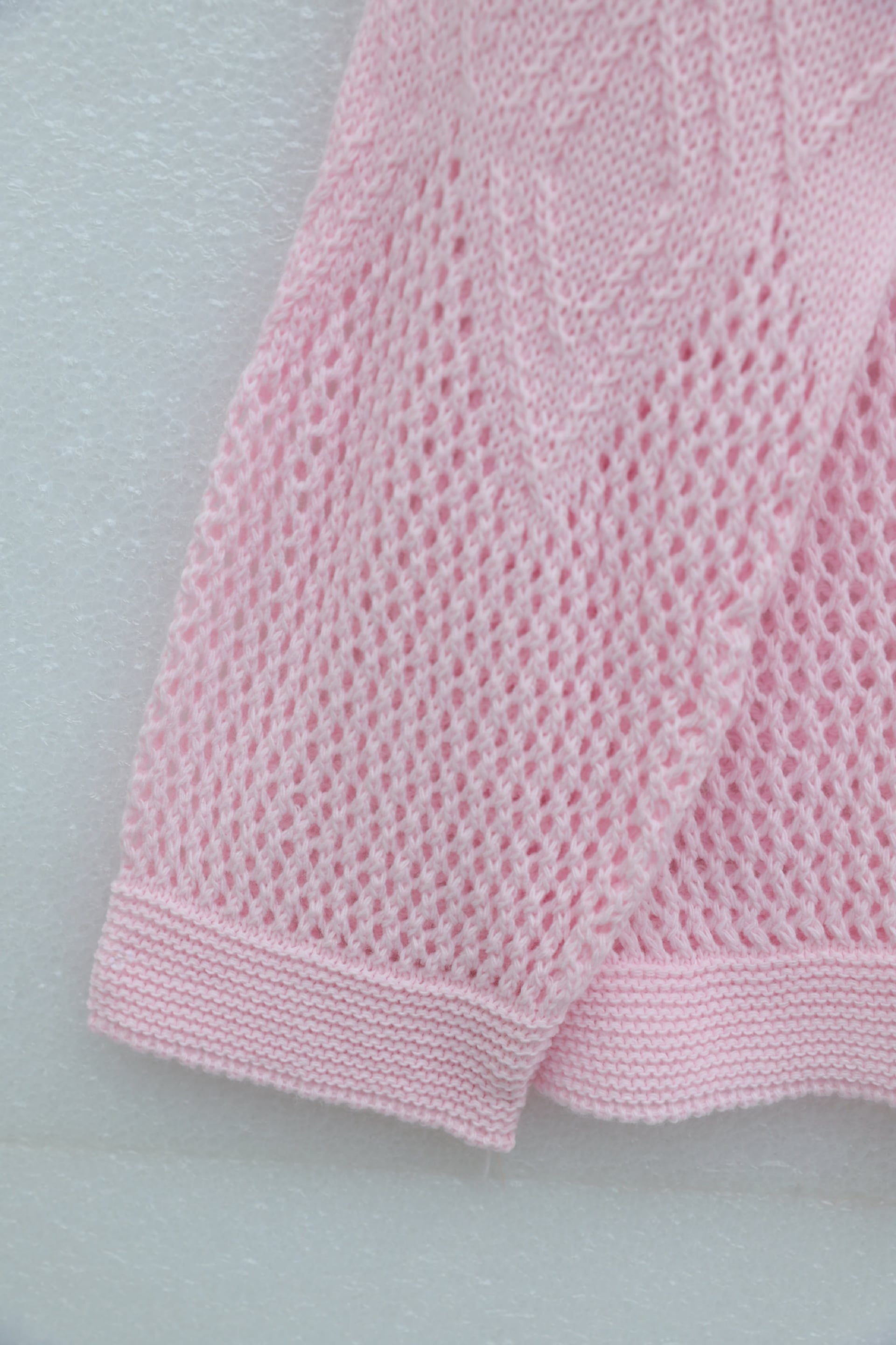 Pink Open-Knit Patterned Sweater for Women - Podyumplus - by Peralane - photo 6