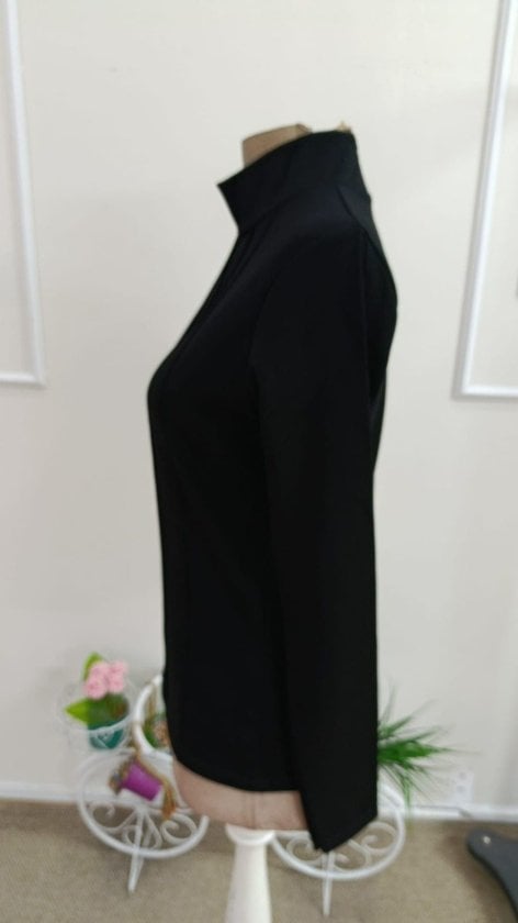 Women's Long Sleeve Ribbed Modal Turtleneck Top - Janes - by Peralane - photo 5