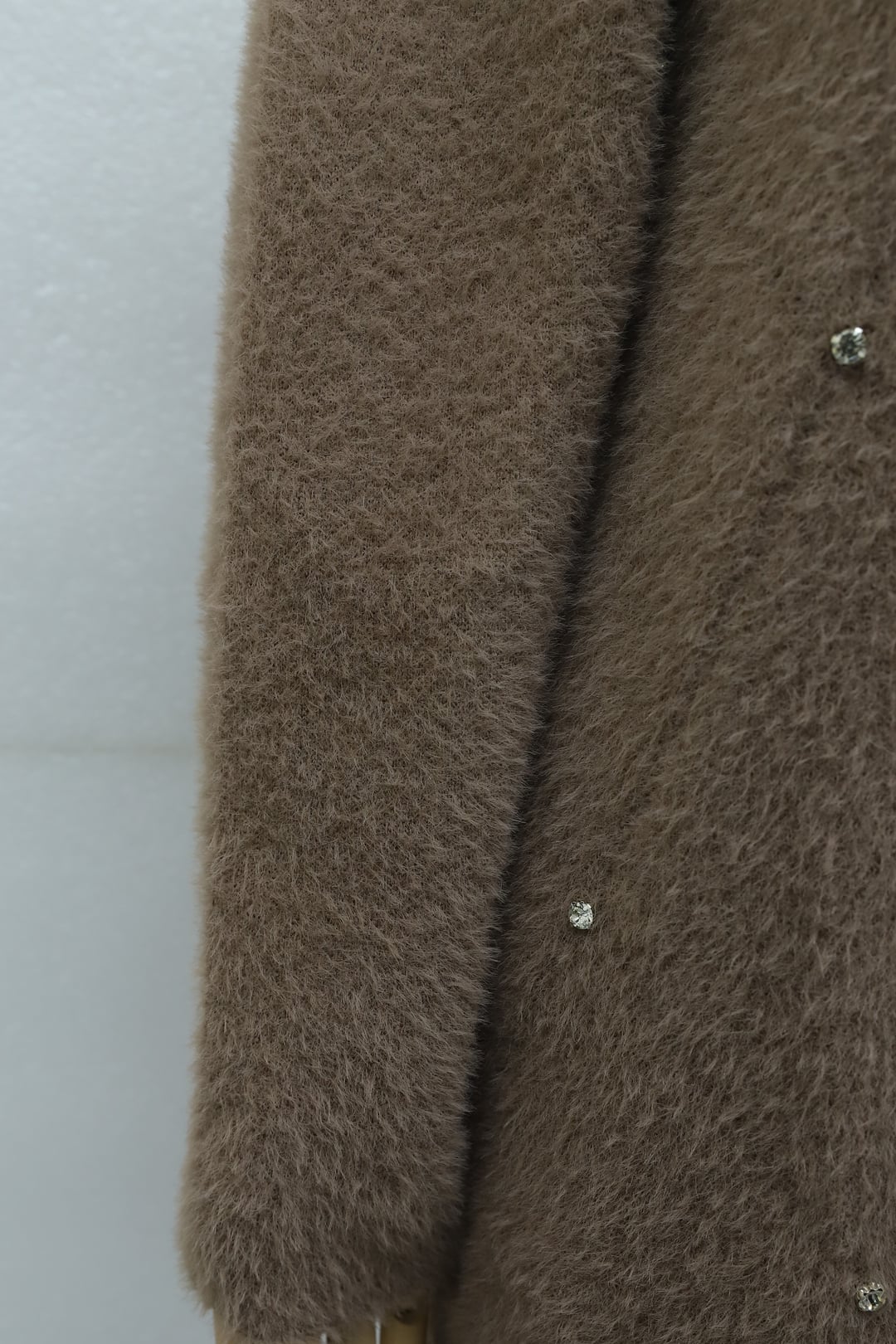 Stone Detail Oversize Knit Tunic in Earth - Podyumplus - by Peralane - photo 7