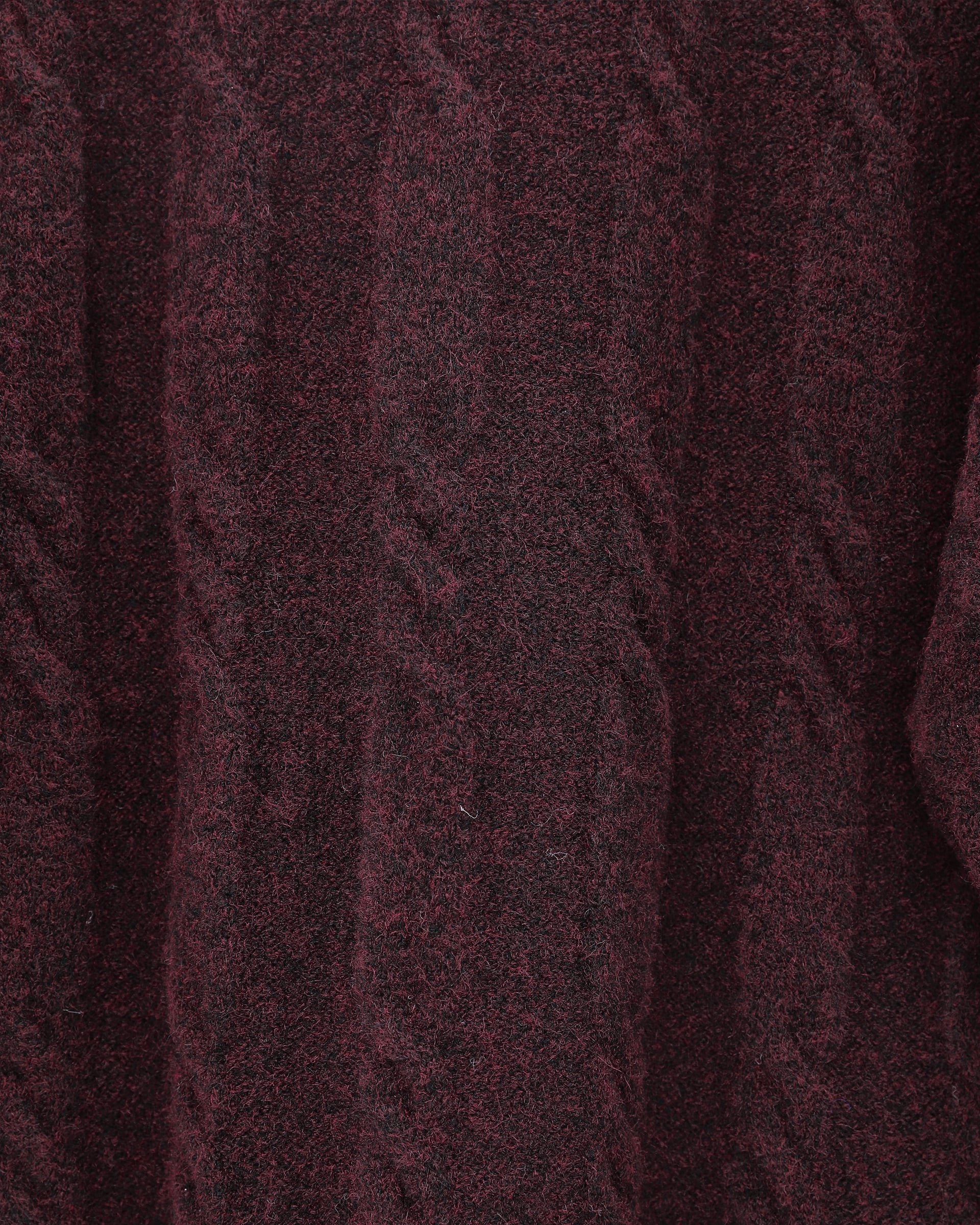 Burgundy Cable Knit Loungewear Set with White Collar - Women's Sweater and Wide-Leg Trousers - Podyumplus - by Peralane - photo 5