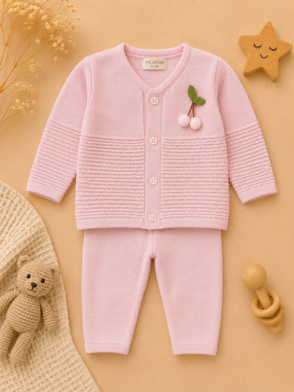 2-Piece Knitted Baby Set - 1181 - Has Bereket - by Peralane