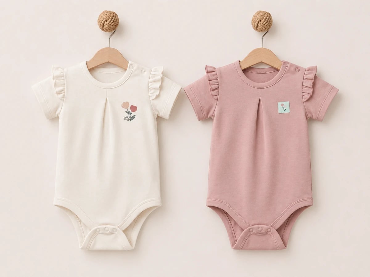 Baby Girls Short Sleeve Bodysuit Set - 6 Pack - Babycosy - by Peralane