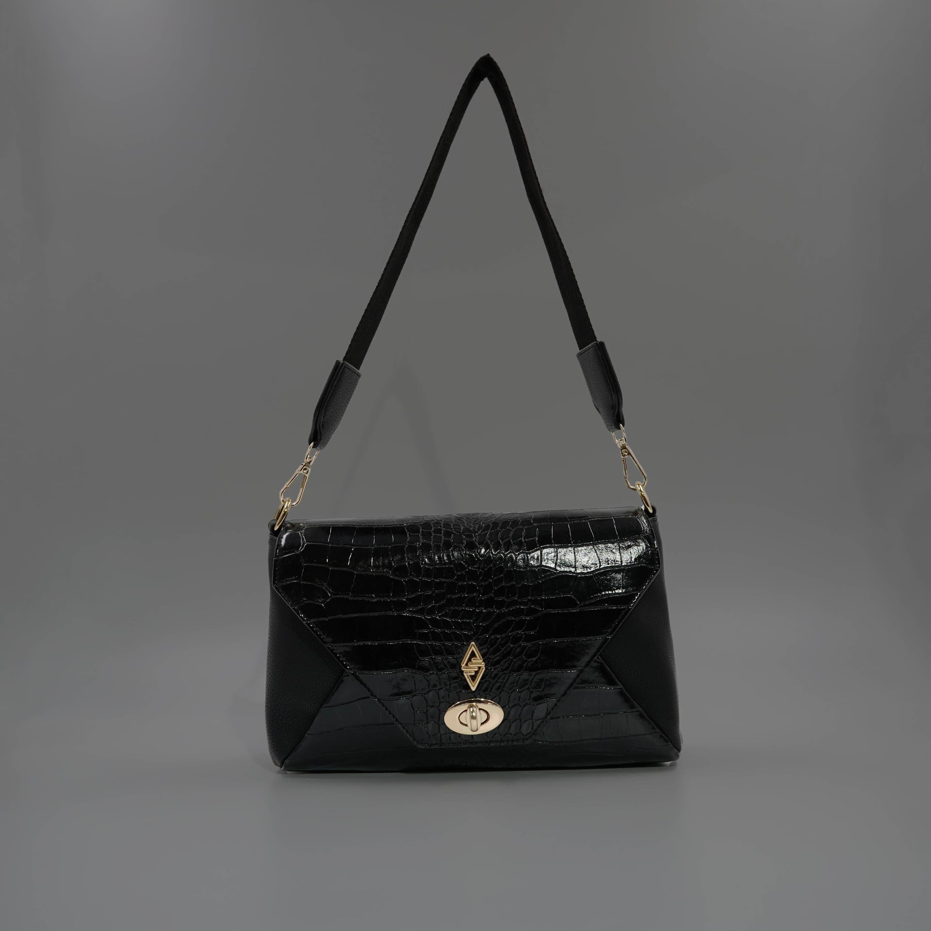 Black Women's Shoulder Bag 6142 - Aron Atelier - by Peralane