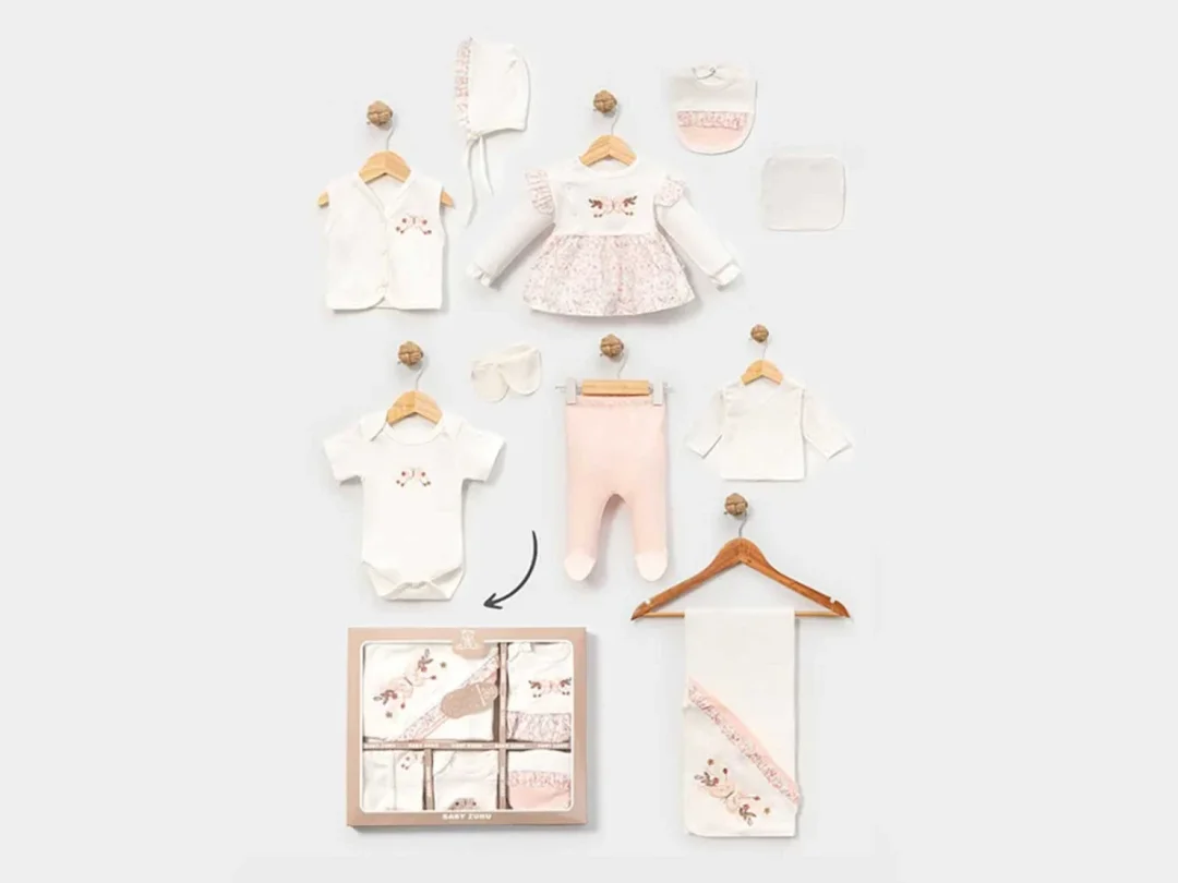 Butterfly Print Girl Baby 10-Piece Set - Baby Zuhu - by Peralane