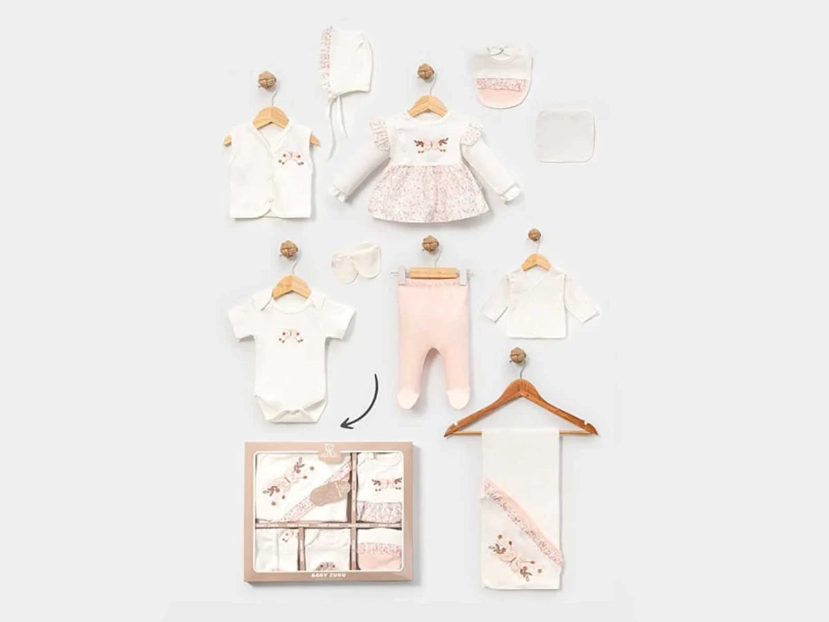 Butterfly Print Girl Baby 10-Piece Set - Baby Zuhu - by Peralane