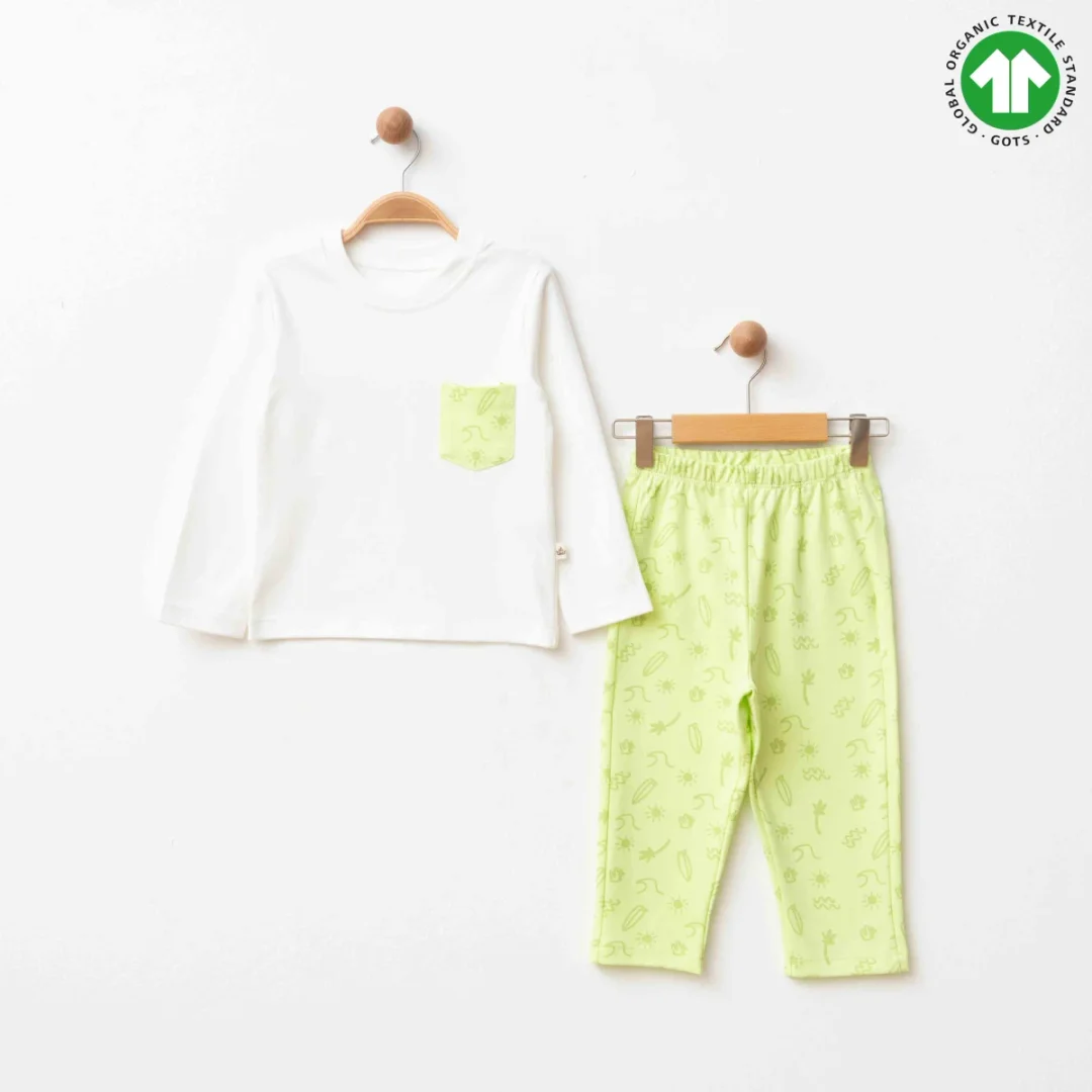 Organic Pajama Set - ESL-2322 - Eslenza - by Peralane
