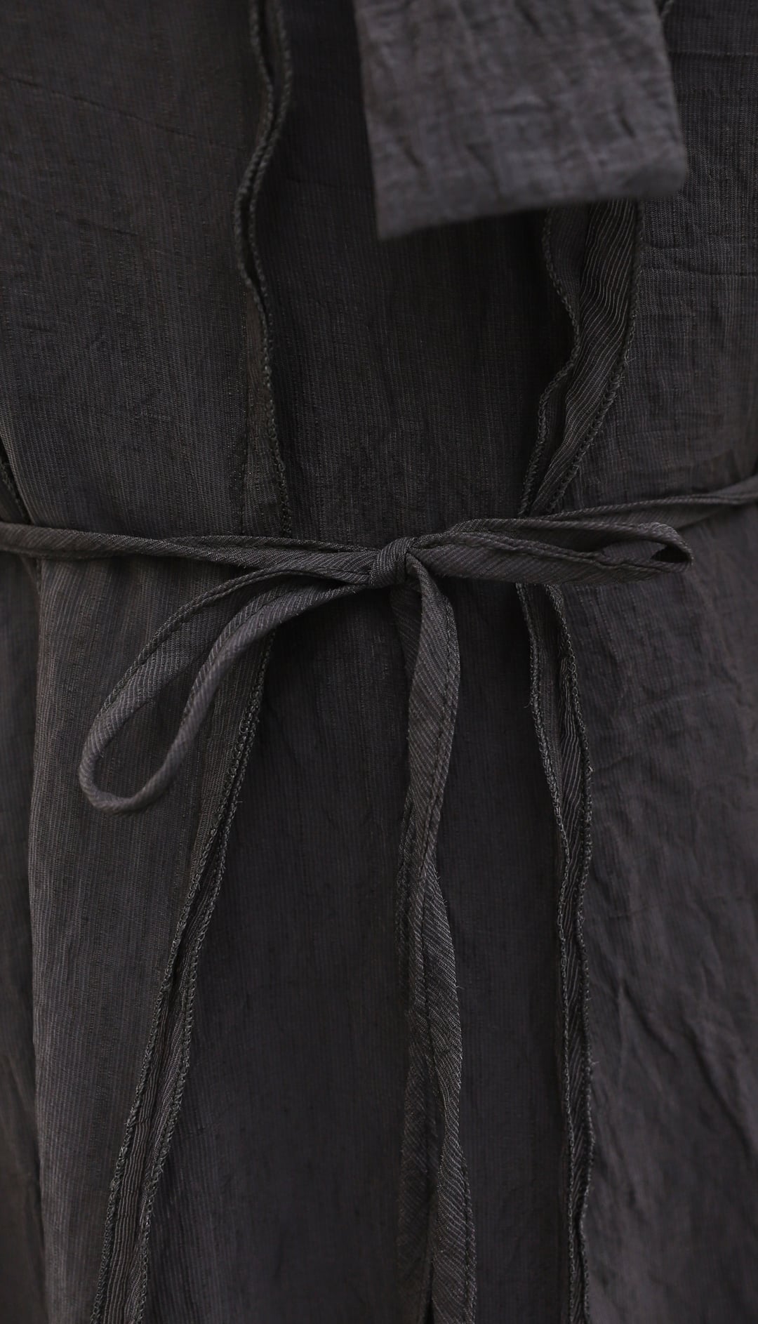 Tie Neck Belted Lined Raglan Sleeve Dress - Dark Brown - Podyumplus - by Peralane - photo 8