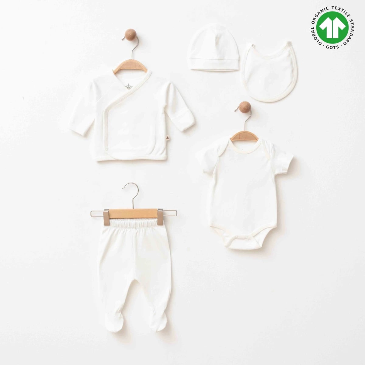 Organic 5 Pieces Newborn Set - ESL-2316 - Eslenza - by Peralane