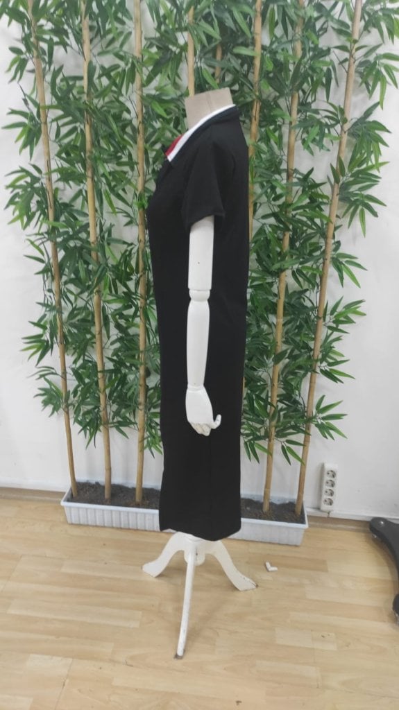 Women's Short-Sleeve Collared Mid Viscose Two-Thread Dress - Janes - by Peralane - photo 7