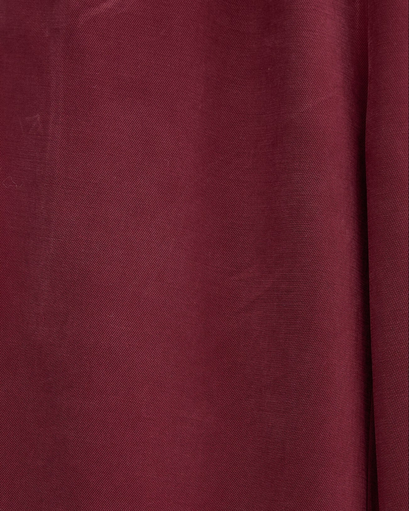 Elastic Waist Drawstring Detail Pocket Wide Leg Tencel Trousers - Burgundy - Podyumplus - by Peralane - photo 6