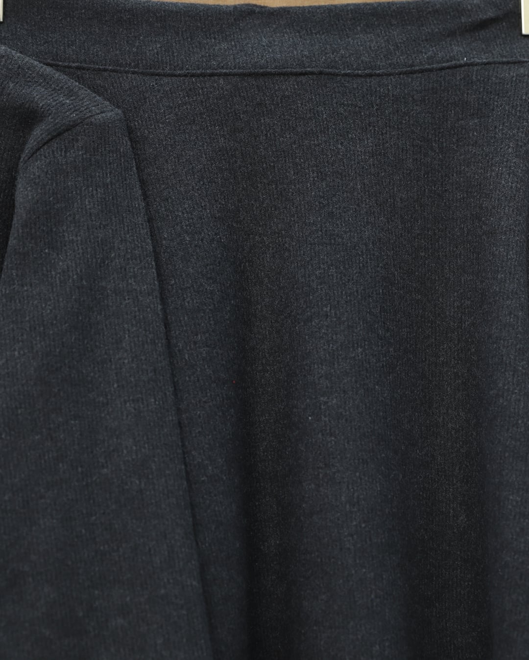 Leather Detail Button Front Skirt Suit in Anthracite - Podyumplus - by Peralane - photo 5