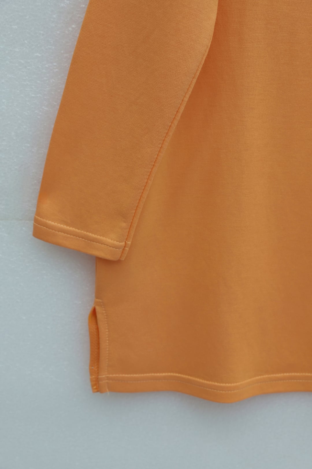Orange Embroidered Daisy Round Neck Jersey Tunic - Podyumplus - by Peralane - photo 9