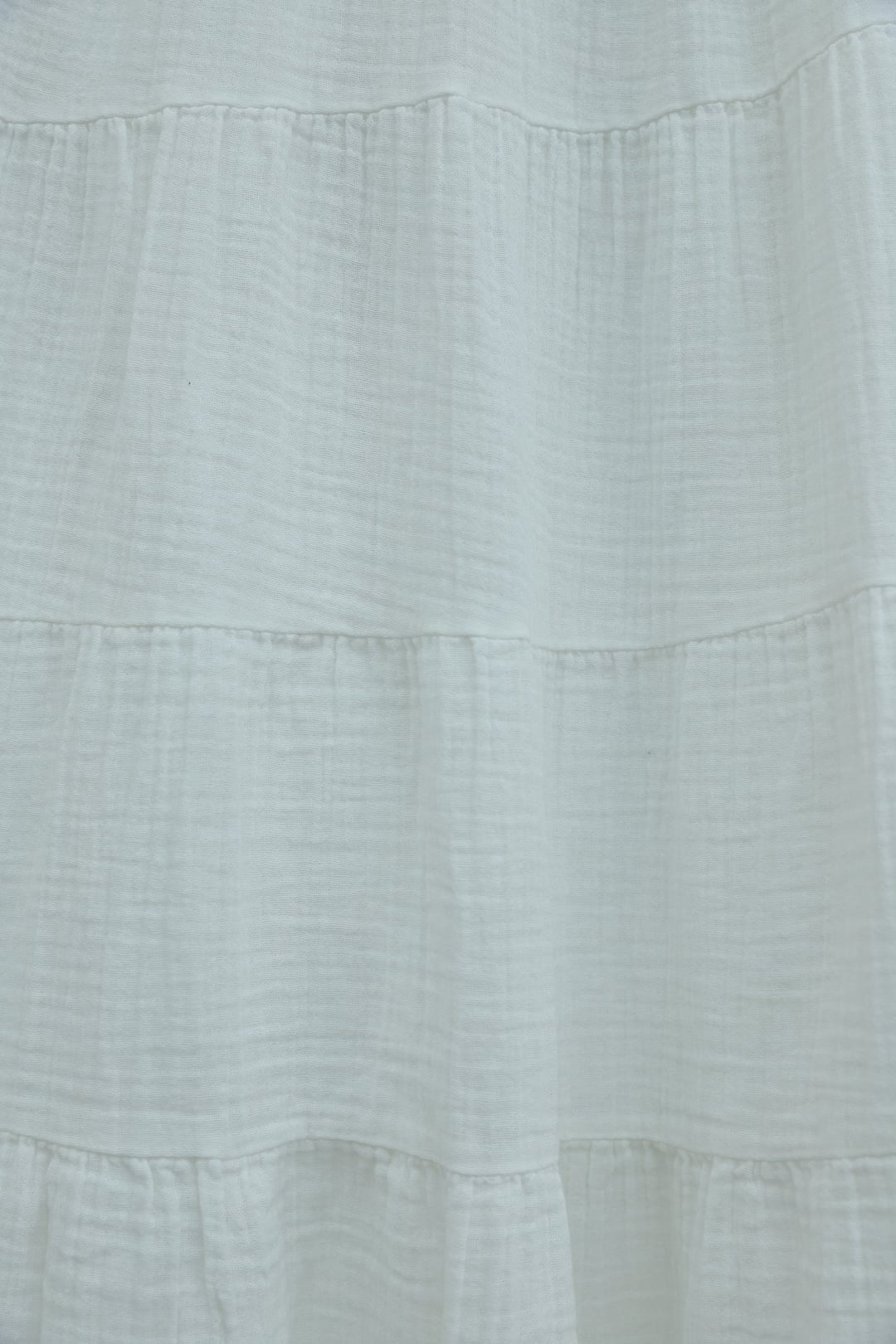 Elasticated Waist Tiered Muslin Maxi Skirt - Ecru - Podyumplus - by Peralane - photo 5