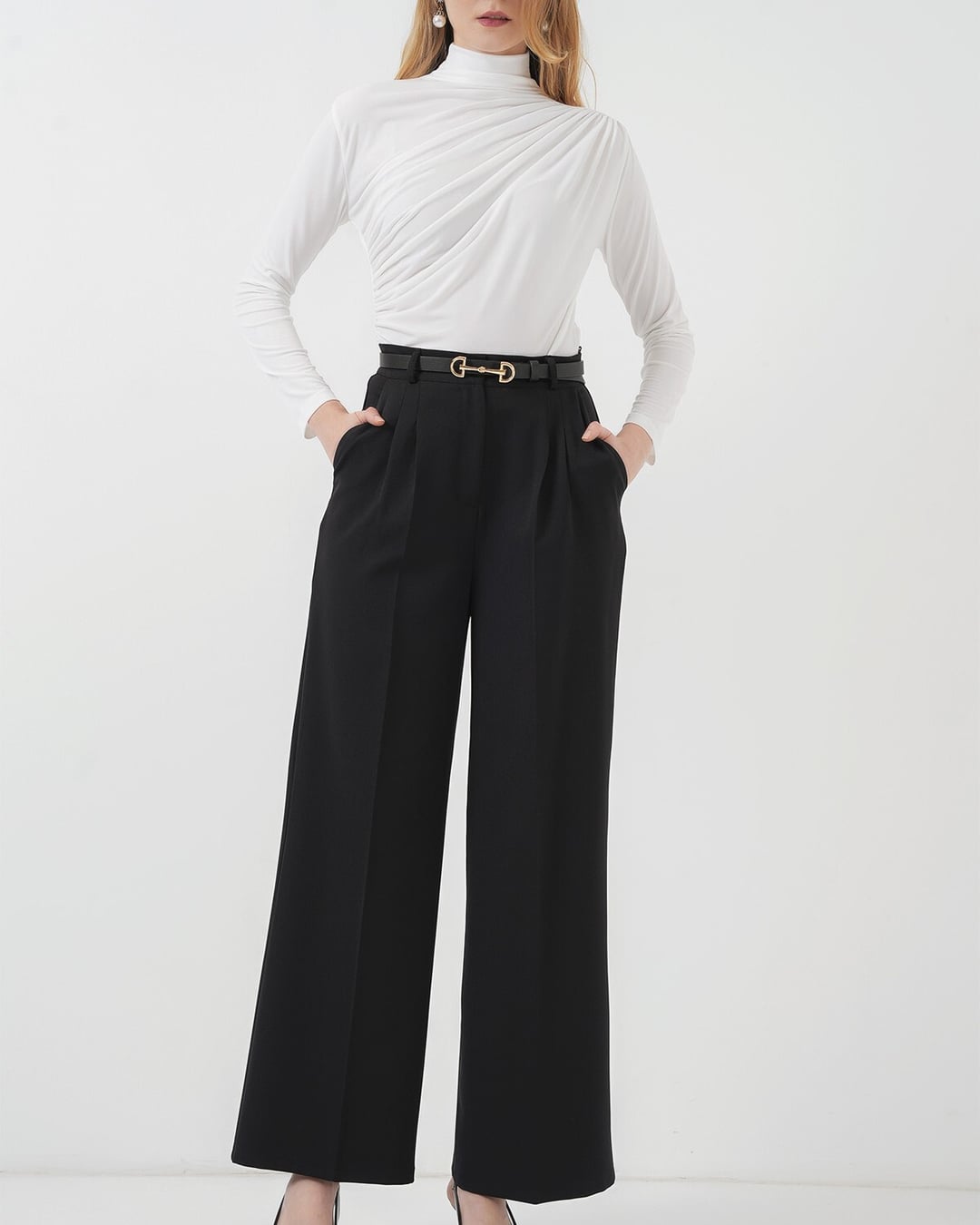 Ruched Sandy Blouse - White - Bigdart - by Peralane - photo 3